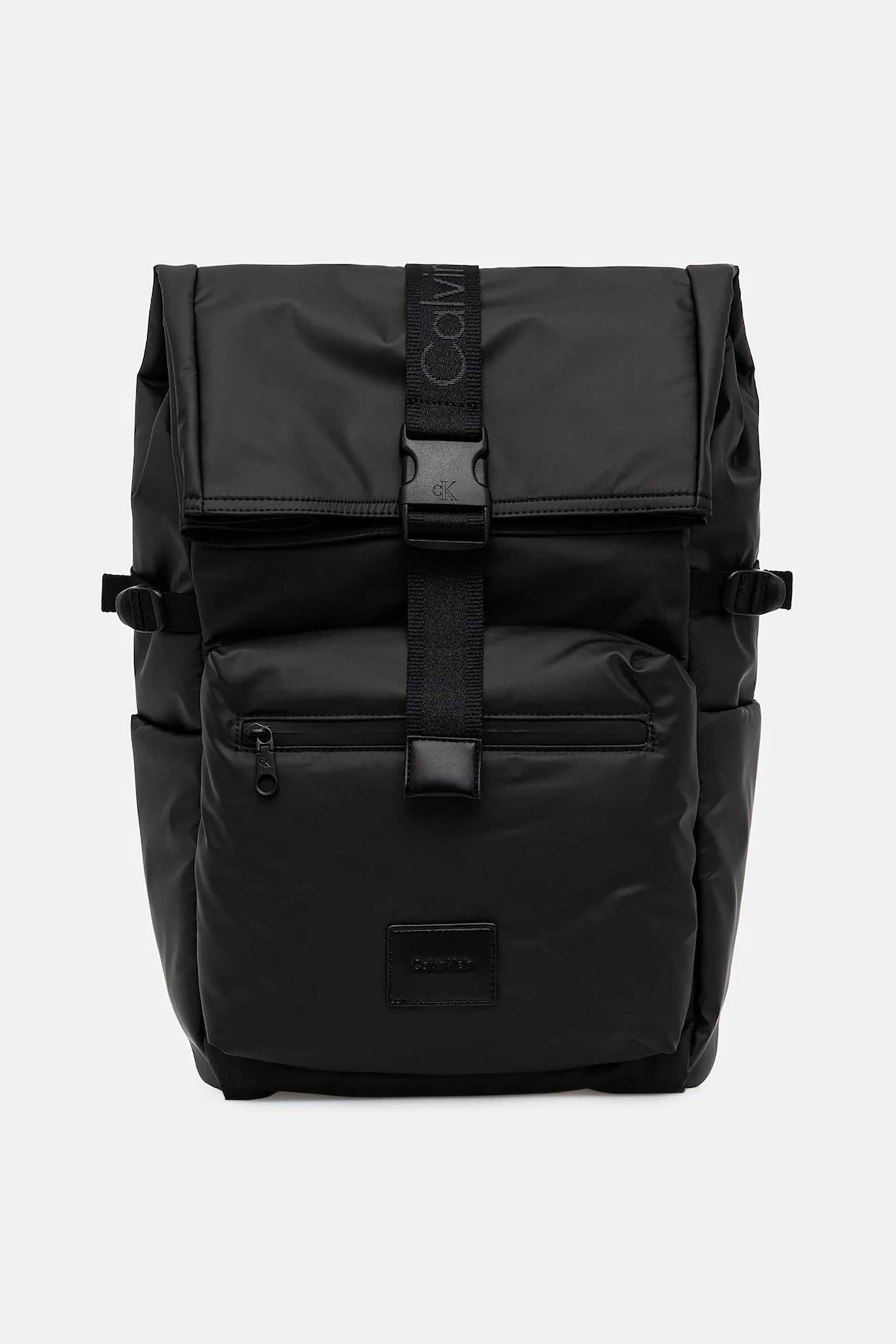 Calvin Klein ανδρικό backpack μονόχρωμο με ανάγλυφο λογότυπο - LV04D3196G Μαύρο
