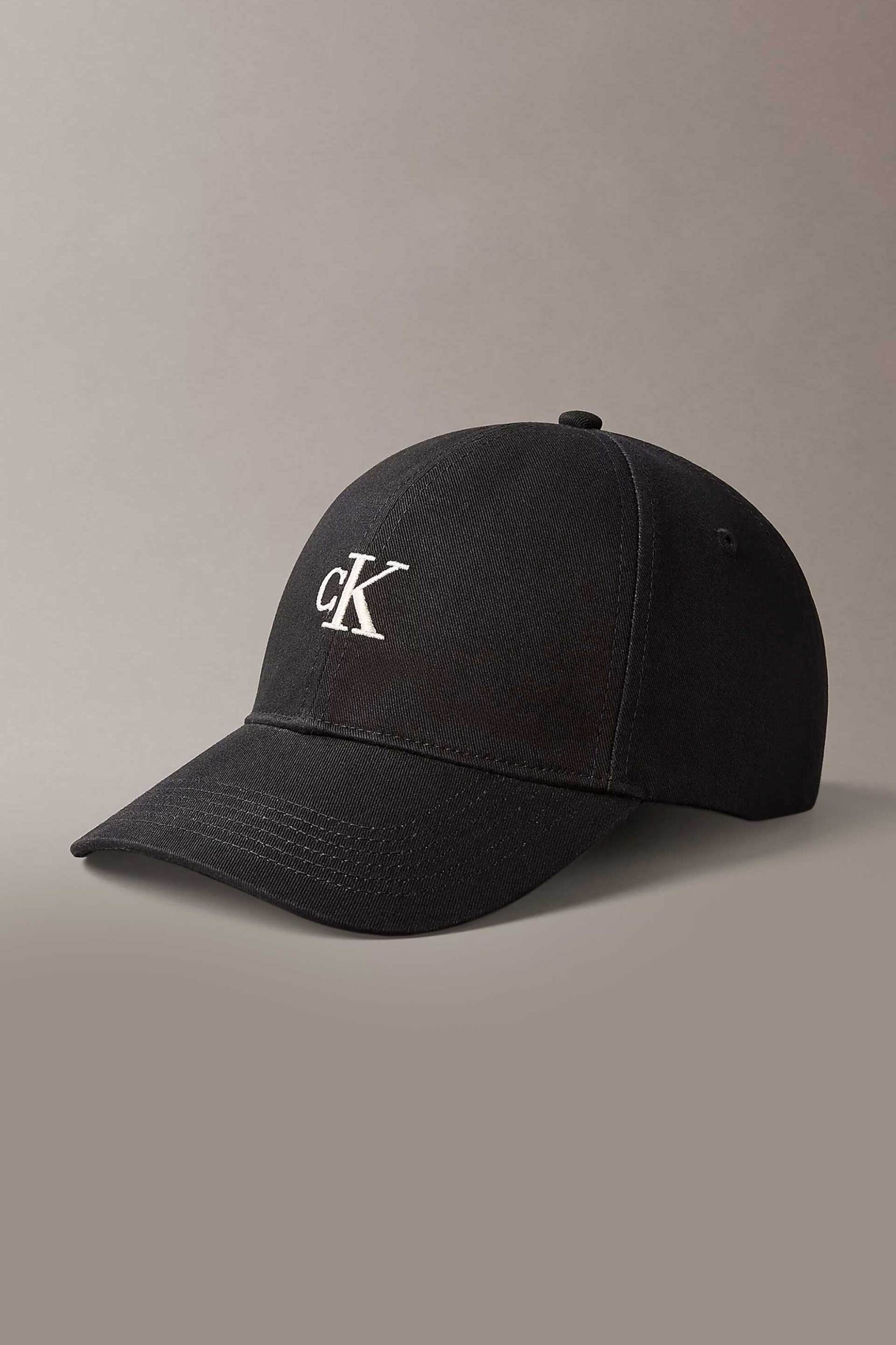 Calvin Klein ανδρικό καπέλο jockey με monogram - LV04G5002G Ασπρόμαυρο