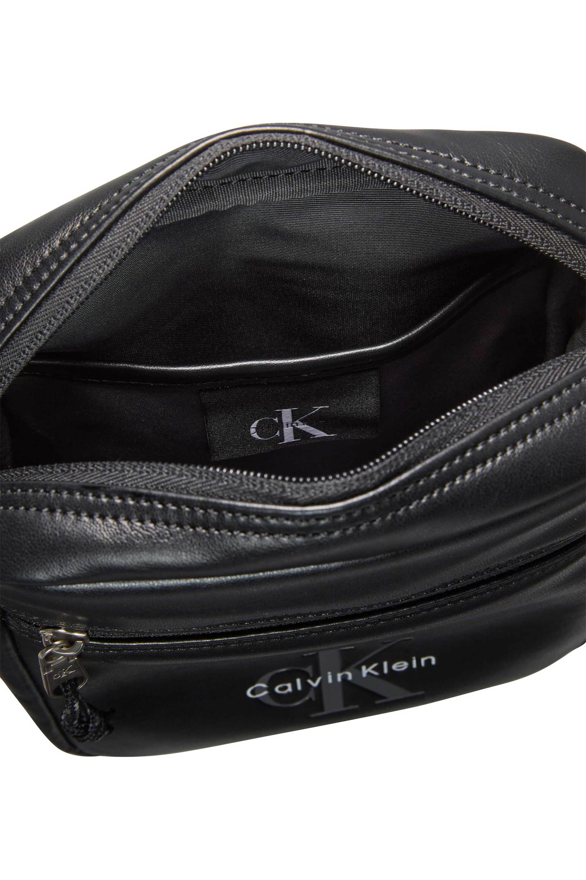 Calvin Klein Ανδρικό Τσαντάκι Crossbody με Λογότυπο - Lv04D3418G Μαύρο