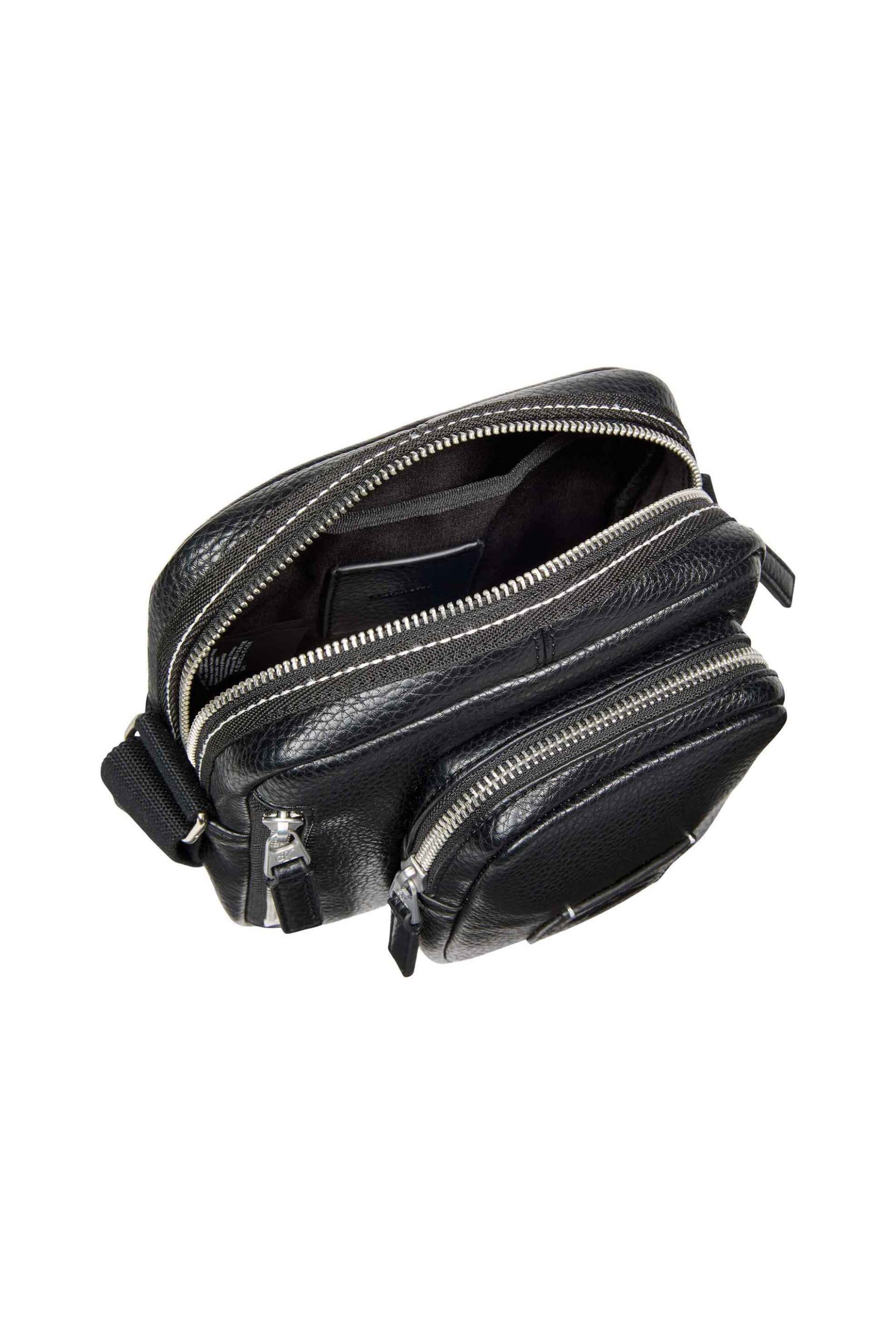 Calvin Klein Ανδρικό Τσαντάκι Crossbody με Λογότυπο - Lv04D3450G Μαύρο