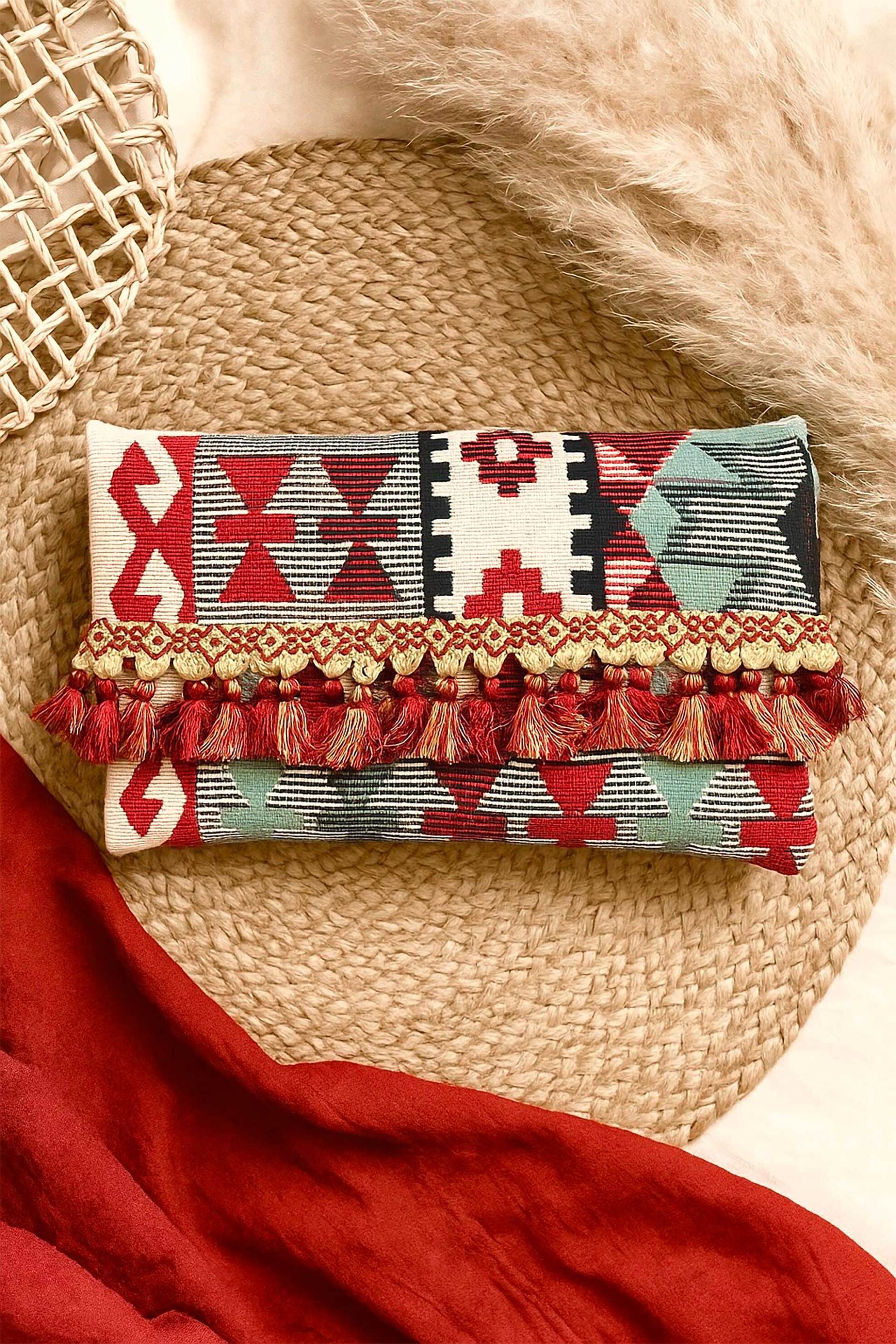 TIERRA Tierra γυναικεία τσάντα clutch "Paloma" - PALOMA Πολύχρωμο