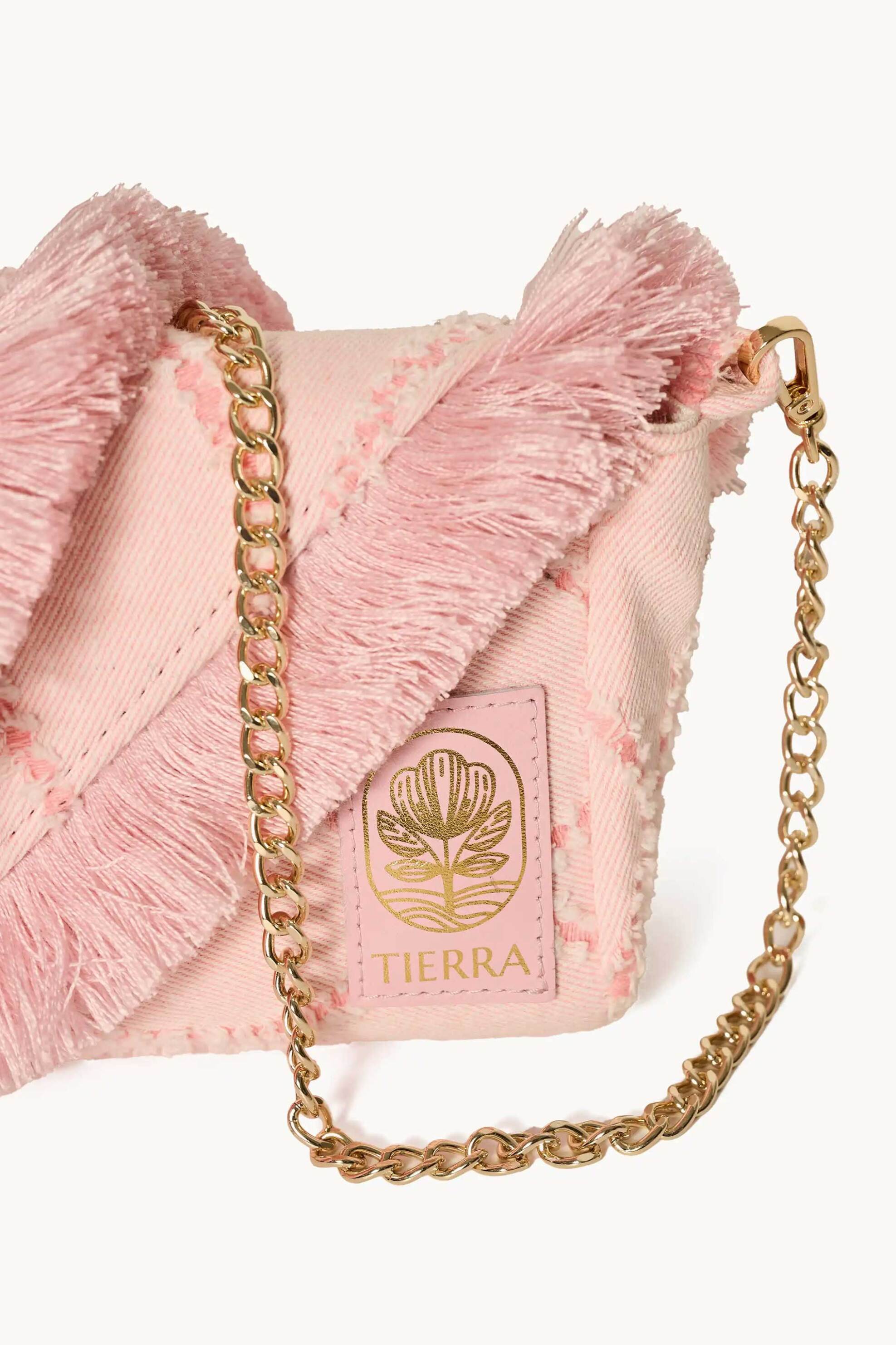 TIERRA Tierra γυναικεία τσάντα ώμου "Denim Blush" - DENIM BLUSH Ροζ - 3