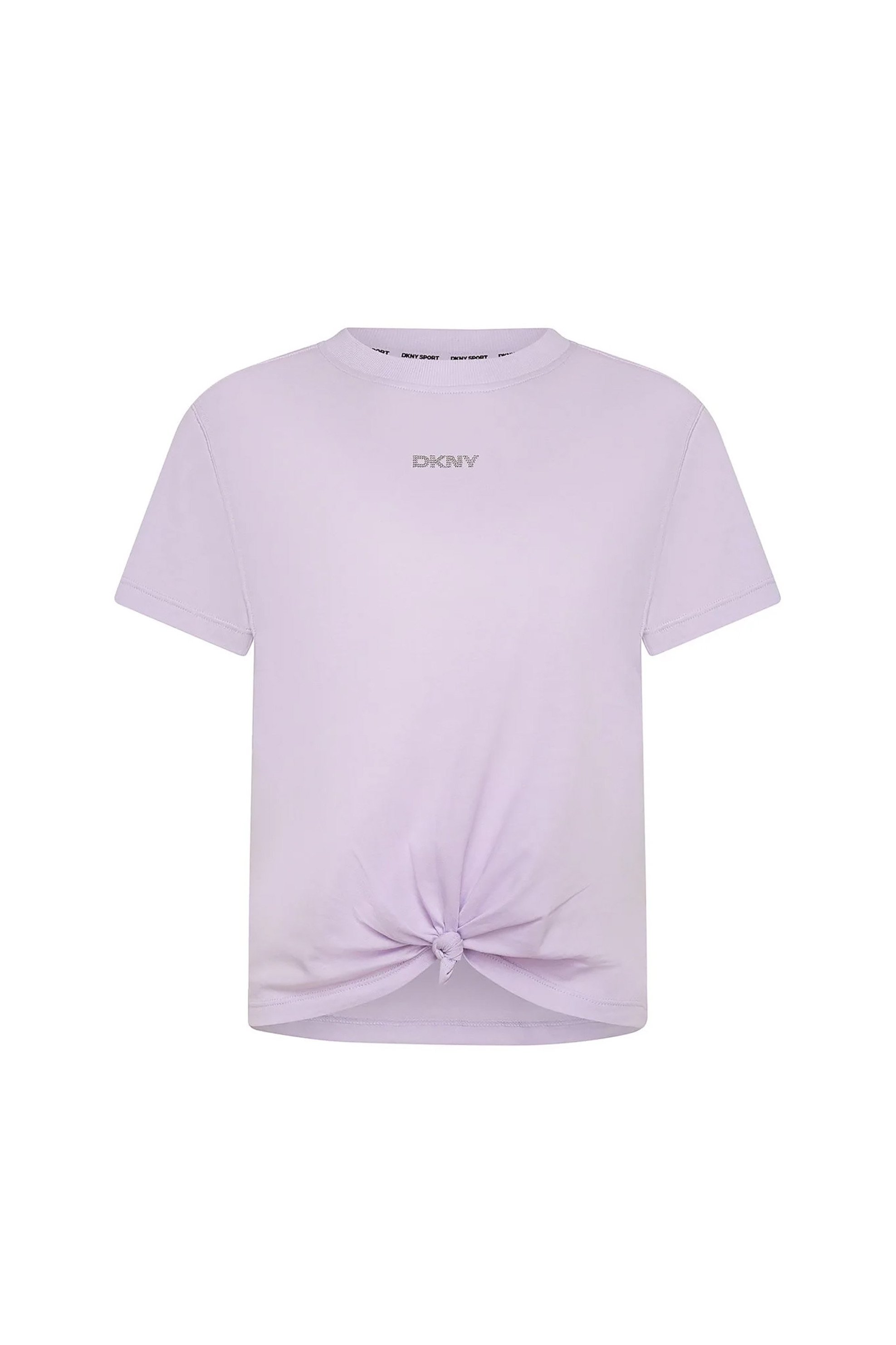 DKNY γυναικείο T-shirt με λογότυπο με στρας - DP4T9994 Βιολετί