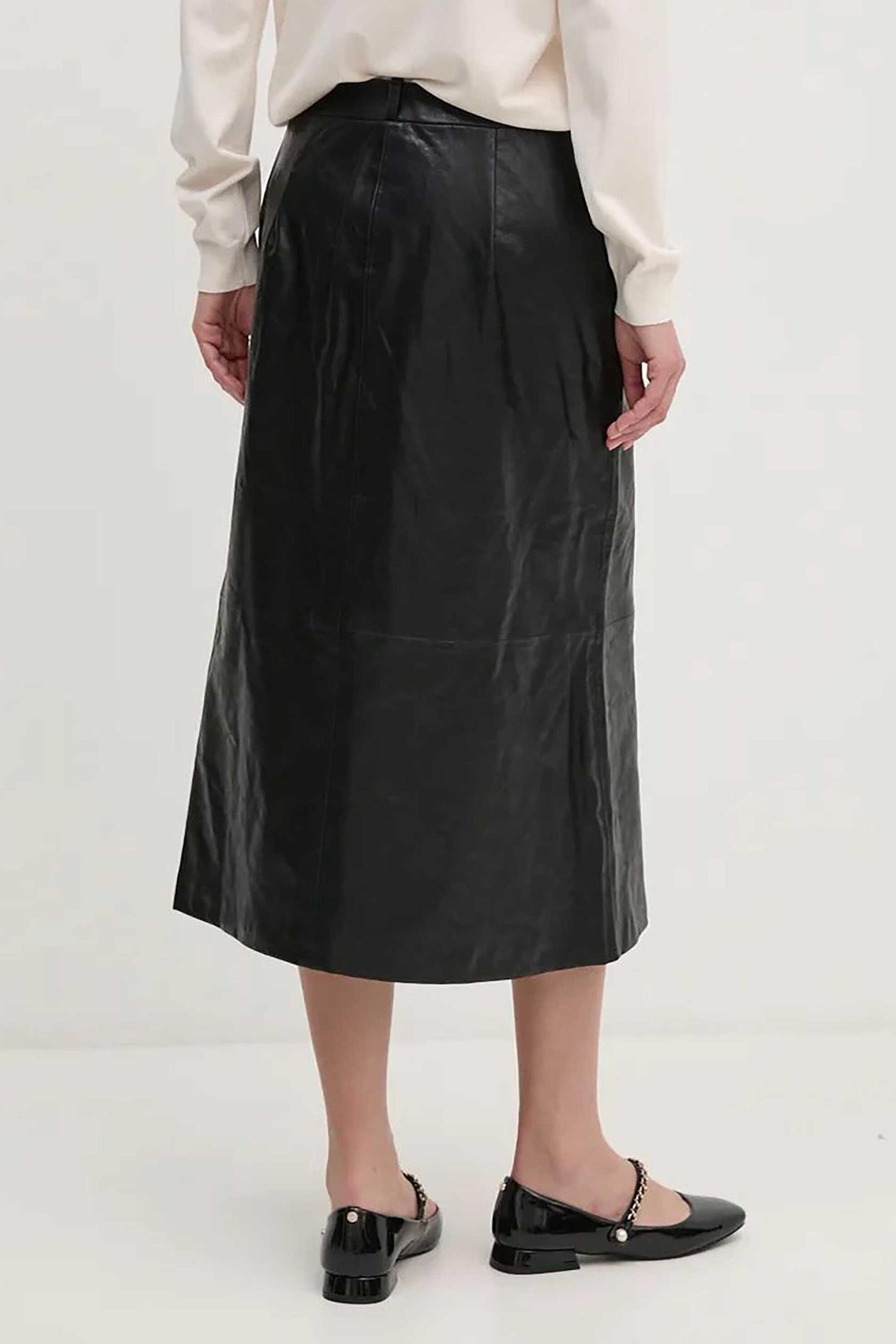 DKNY γυναικεία midi φούστα με κουμπιά - D2G4A111 Μαύρο φωτογραφία