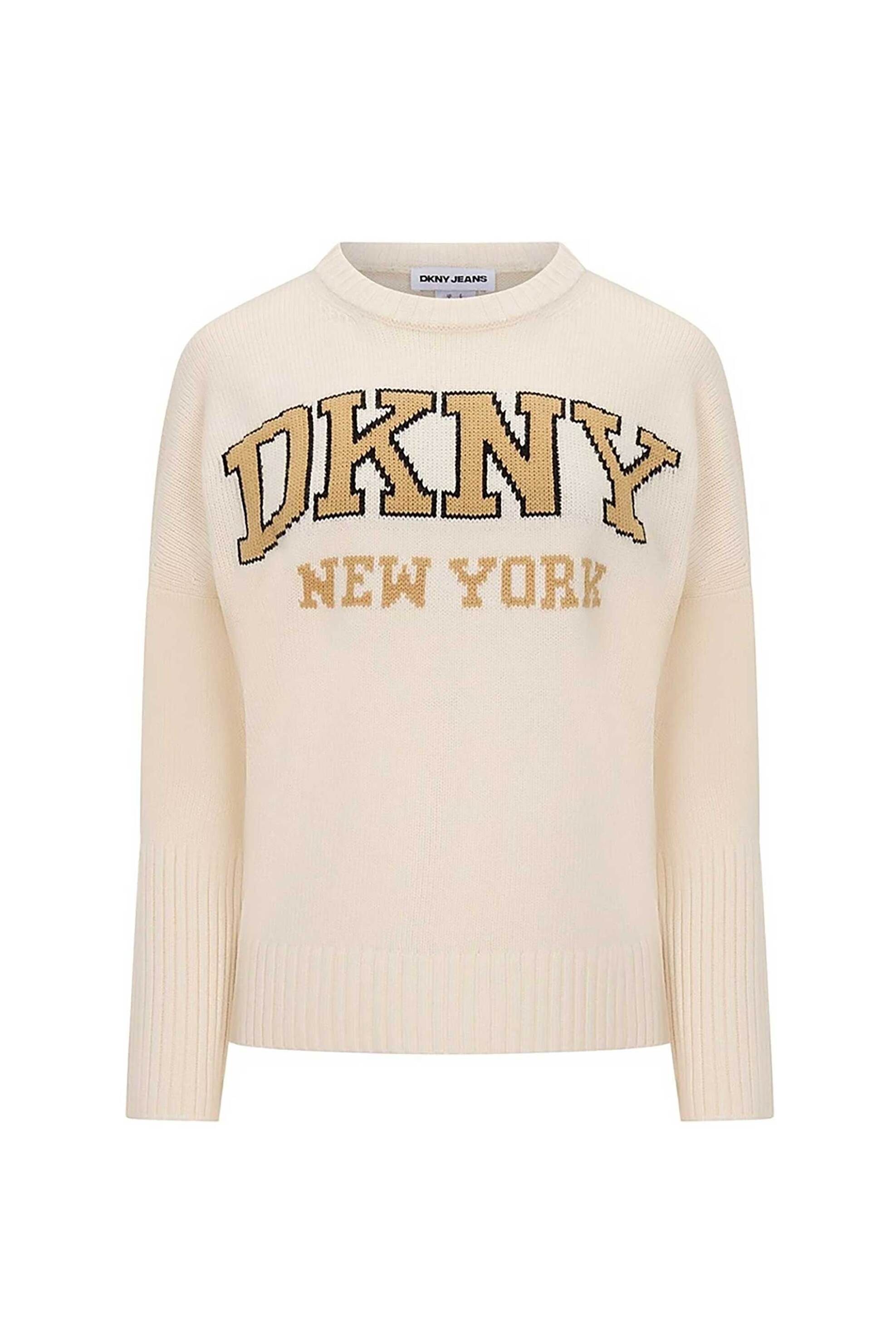 DKNY γυναικείο πουλόβερ με λογότυπο - DJ4R0362 Ροζ