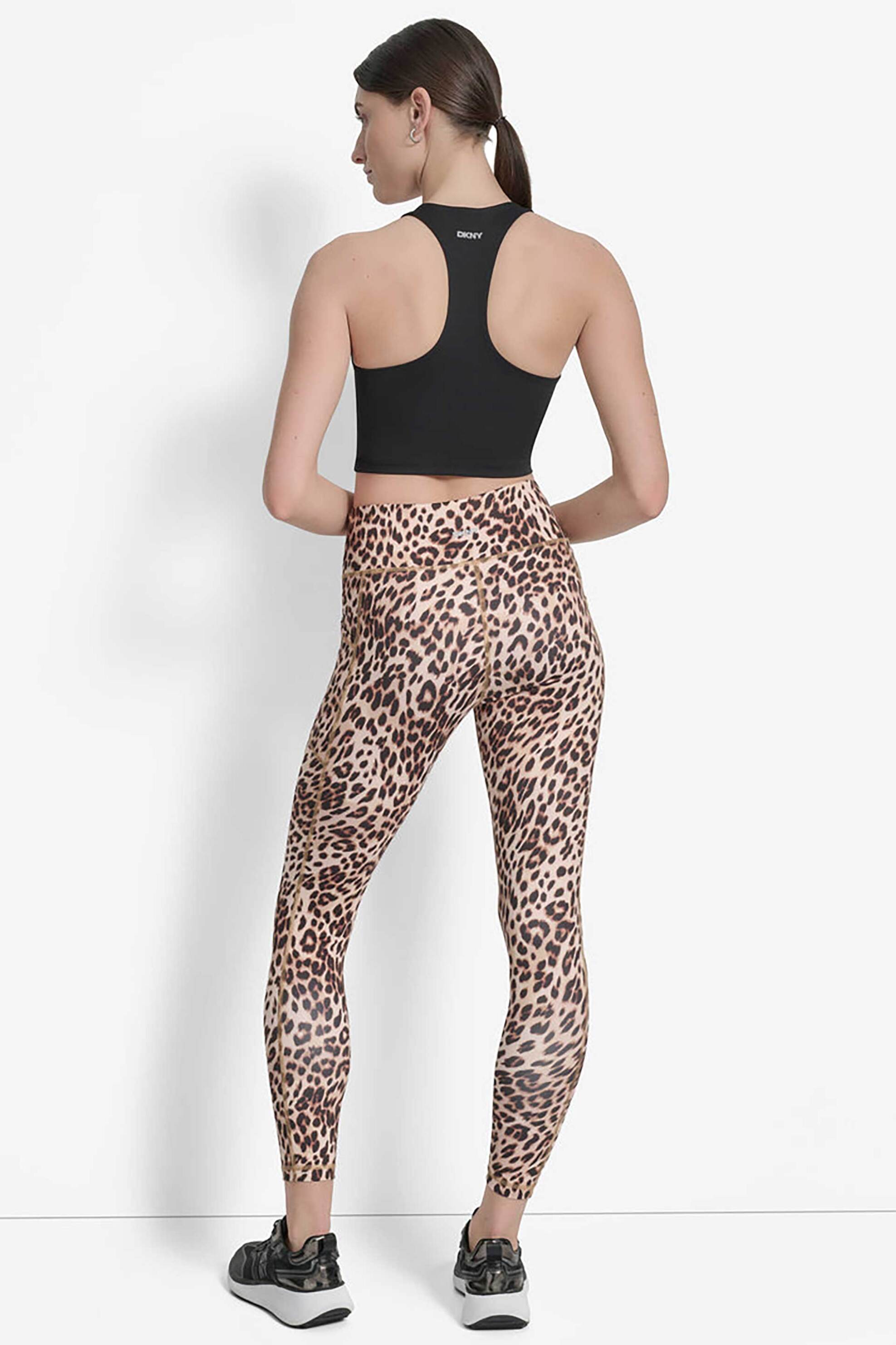 DKNY γυναικείο κολάν 7/8 με all-over print - DP5P3491 Καφέ φωτογραφία