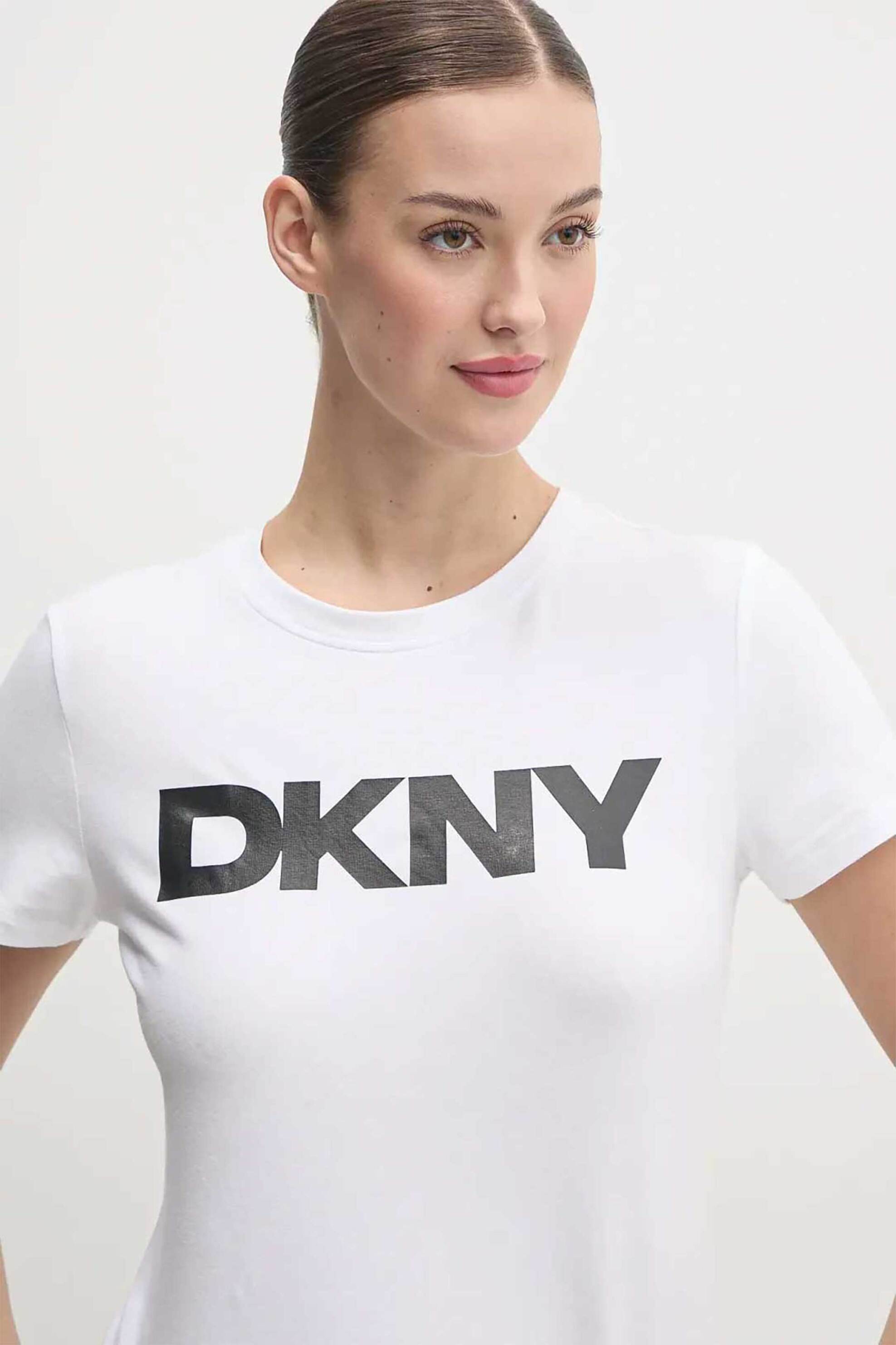 DKNY DKNY γυναικείο Τ-shirt με logo print - DP5T9923 Λευκό - 2