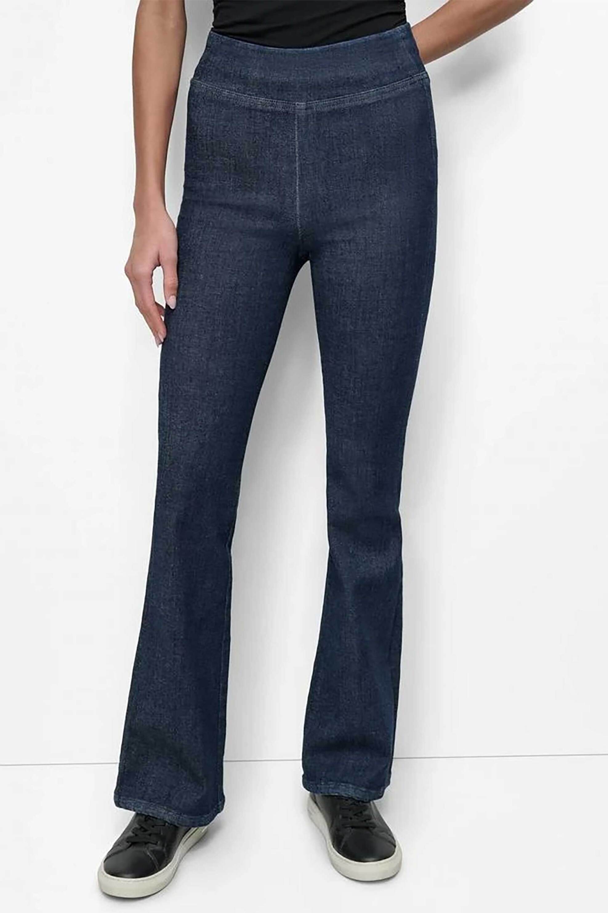 DKNY γυναικείο υφασμάτινο παντελόνι - DJ4M4022 Denim Blue Σκούρο φωτογραφία