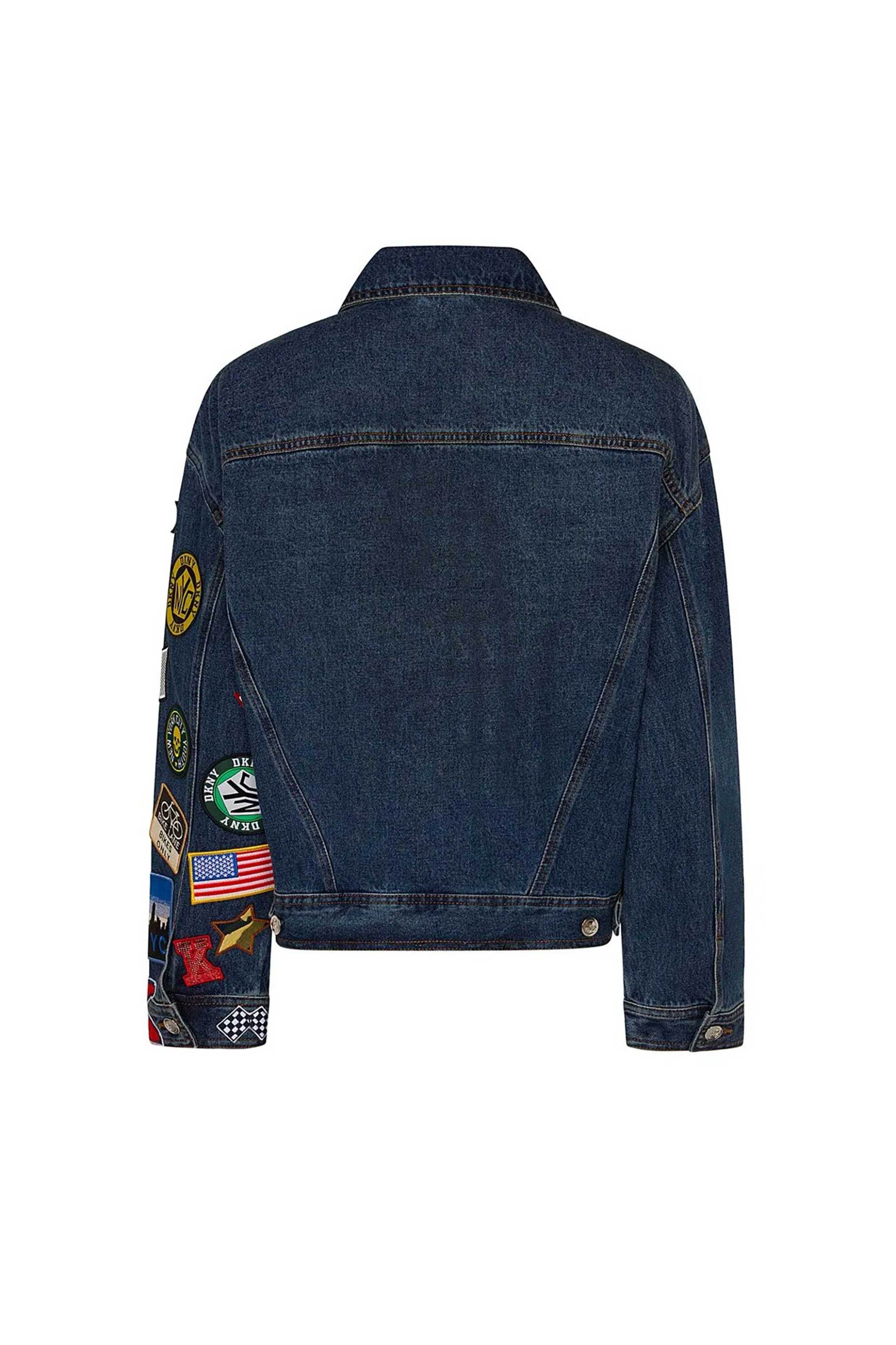 DKNY γυναικείο denim jacket με print - P5BJZAGK φωτογραφία