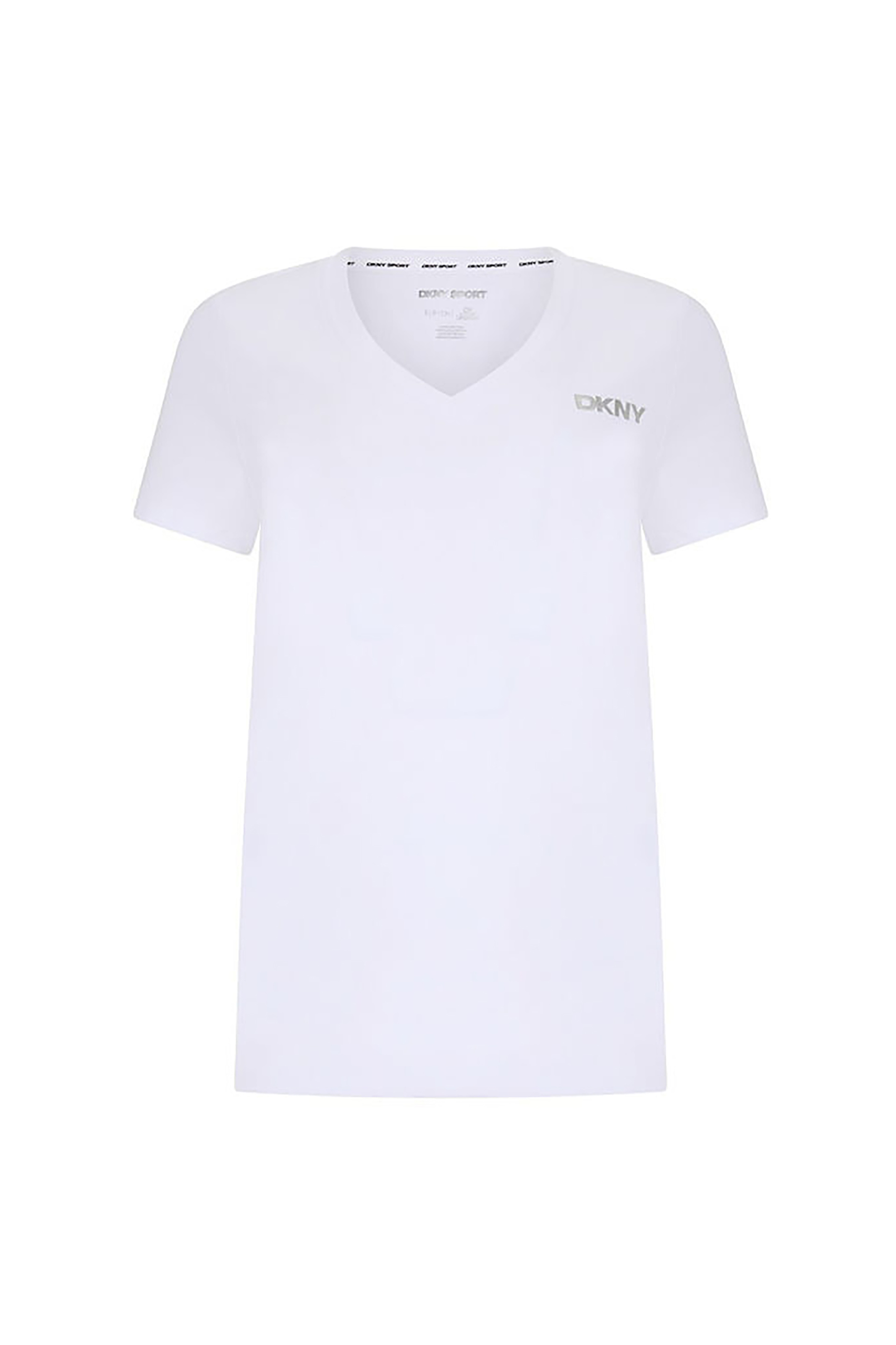 DKNY γυναικείο T-Shirt με λογότυπο μονόχρωμο - DP5T1335 Λευκό