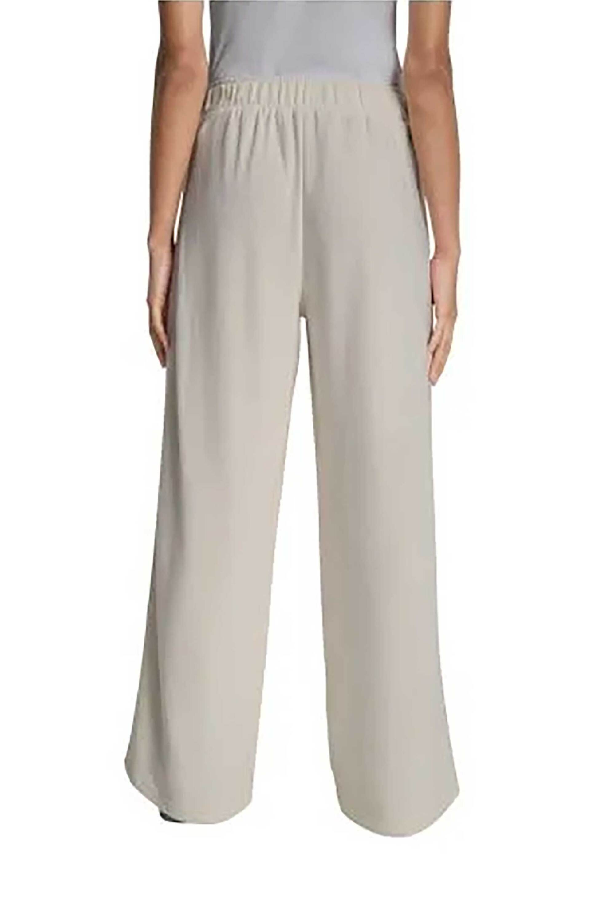 DKNY γυναικείο παντελόνι φόρμας μονόχρωμο - DJ6P3115 Εκρού φωτογραφία