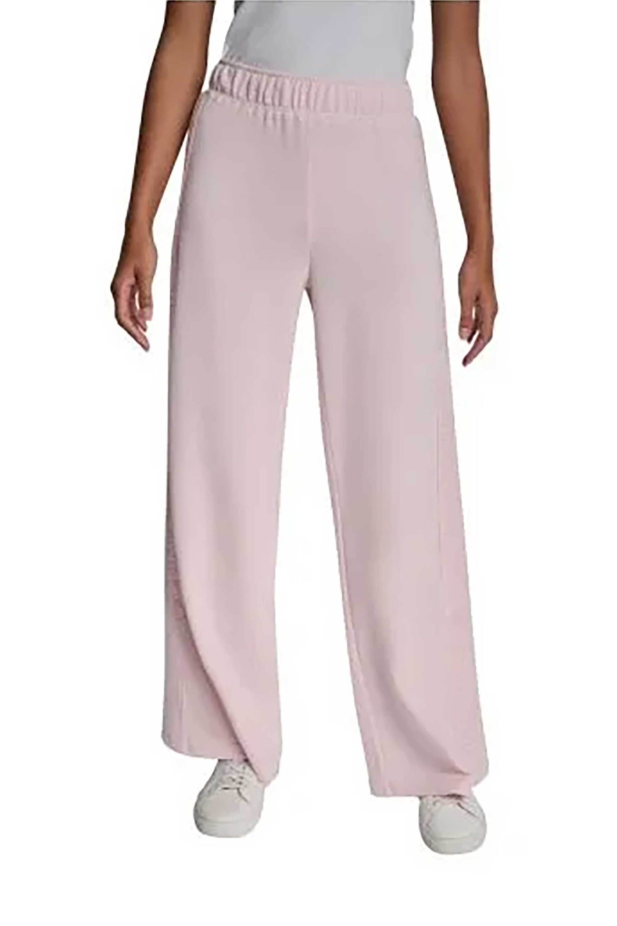 DKNY γυναικείο παντελόνι φόρμας μονόχρωμο - DJ6P3115 Ροζ φωτογραφία