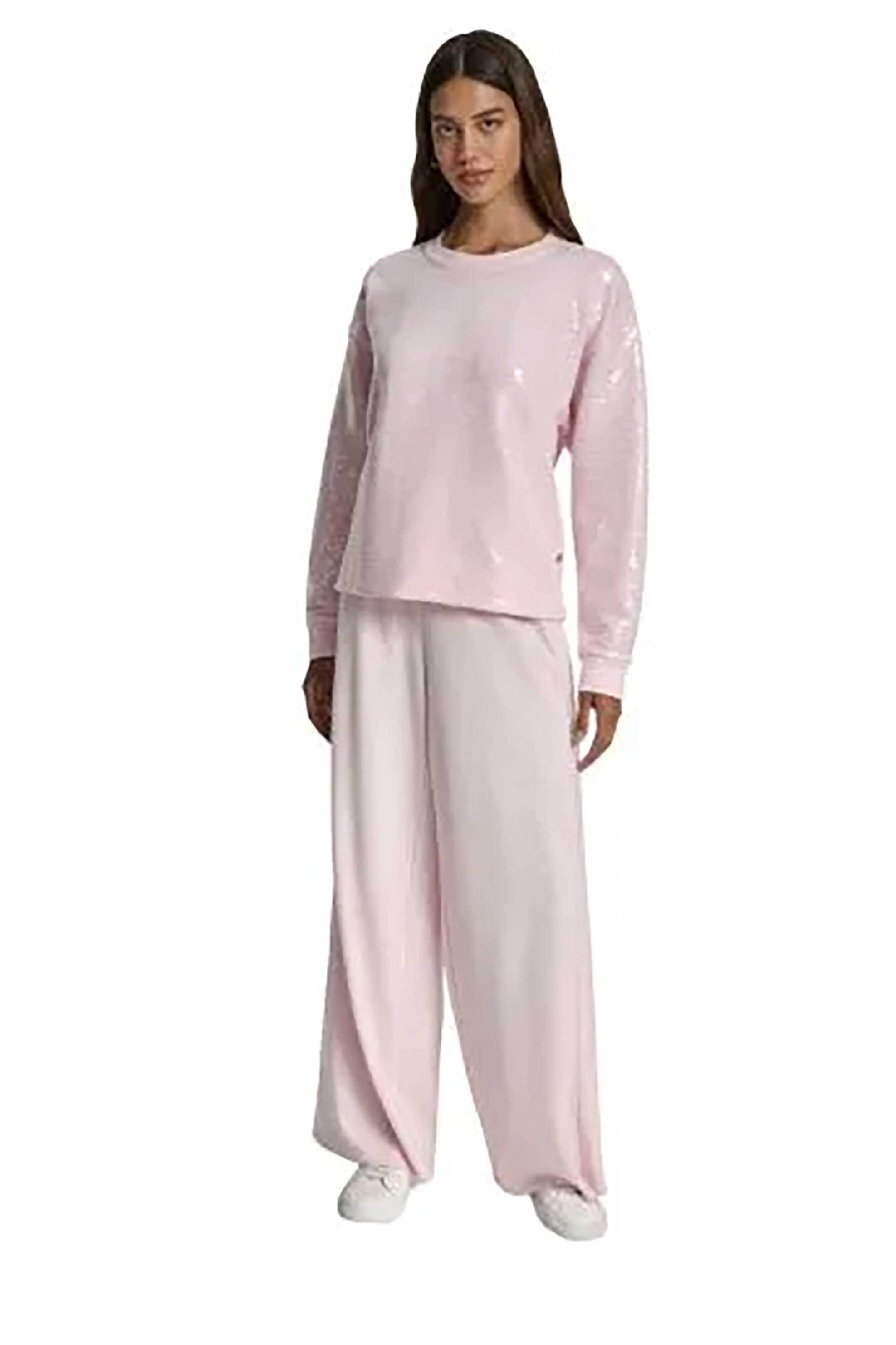 DKNY DKNY γυναικεία μπλούζα φούτερ με παγιέτες - DJ6T1655 Ροζ - 2