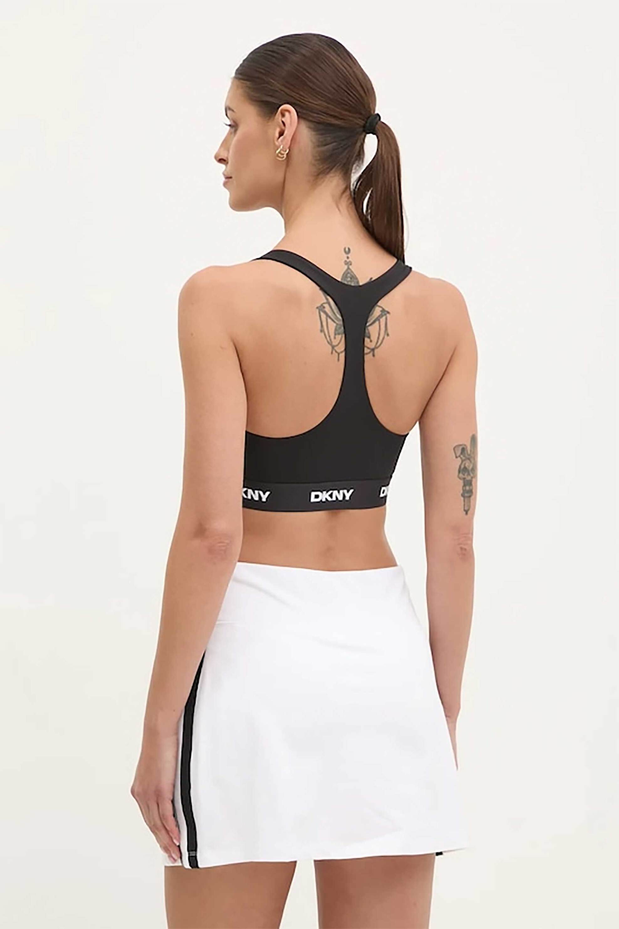 DKNY DKNY γυναικείο αθλητικό μπουστάκι με λογότυπο - DP5T1184 Μαύρο - 3