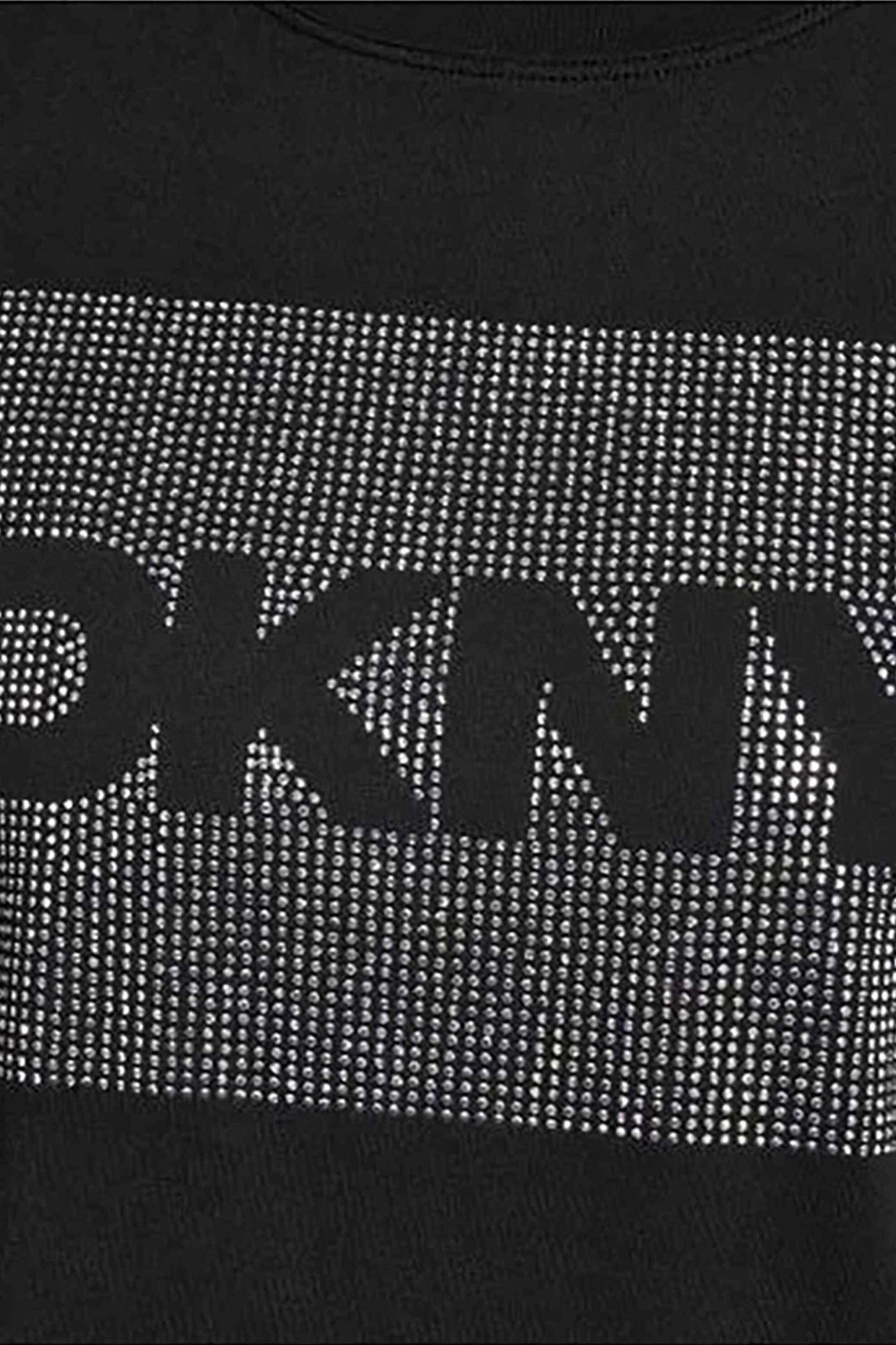 DKNY DKNY γυναικείο T-shirt με logo print απο στρας - DJ6T1701 Μαύρο - 2