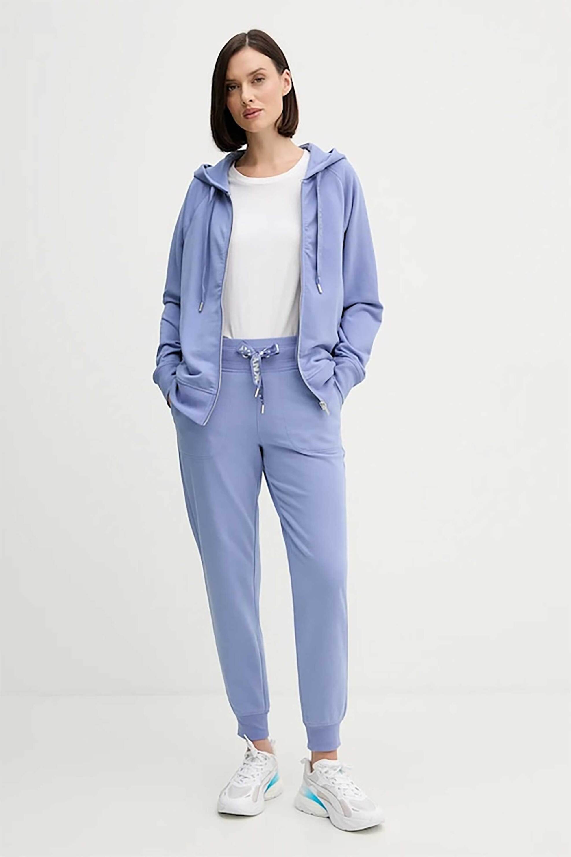 DKNY γυναικείο παντελόνι φόρμας μονόχρωμο - DP6P3496 Μπλε