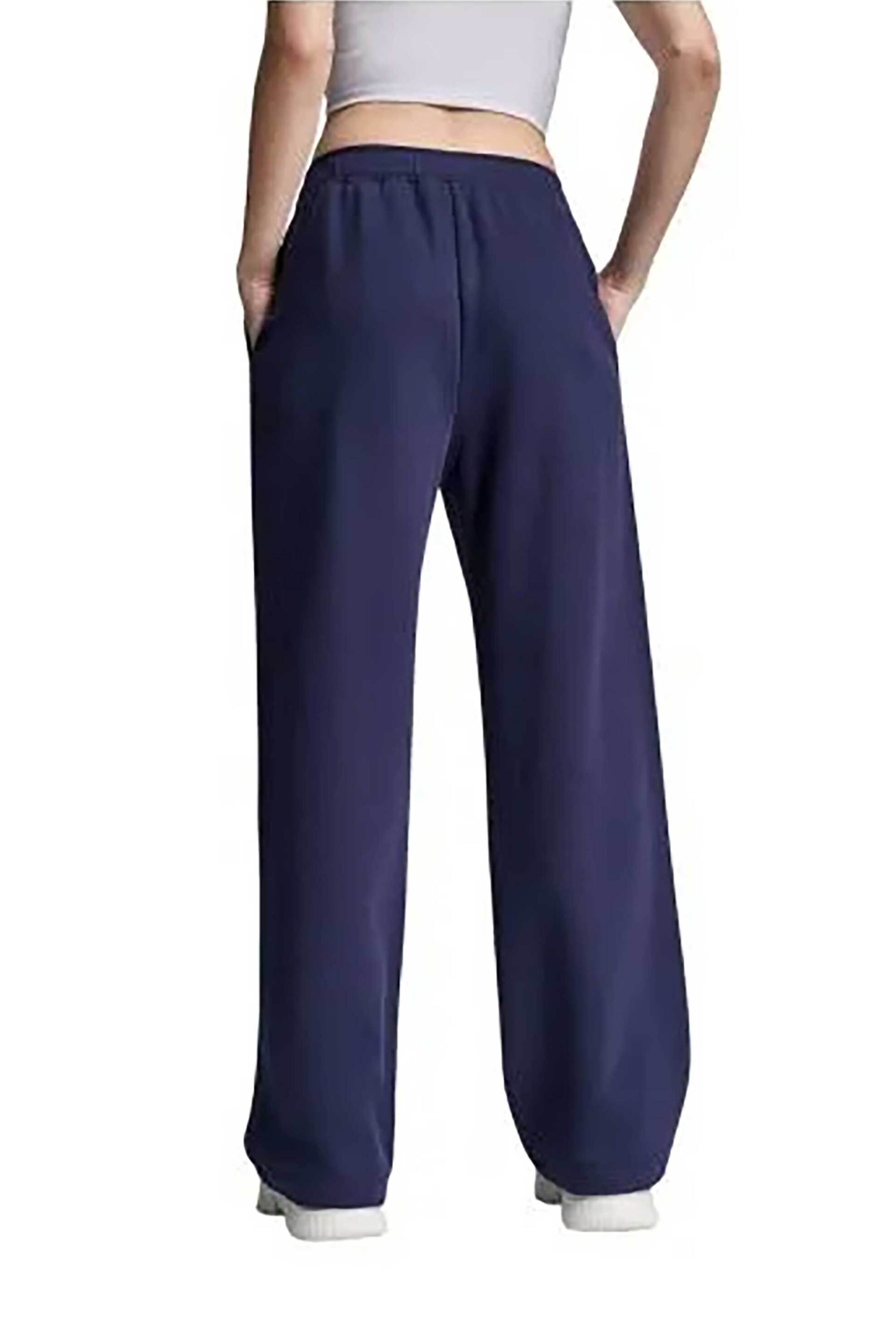 DKNY γυναικείο παντελόνι φόρμας με logo print μονόχρωμο - DP6P3795 Σκούρο Μπλε φωτογραφία