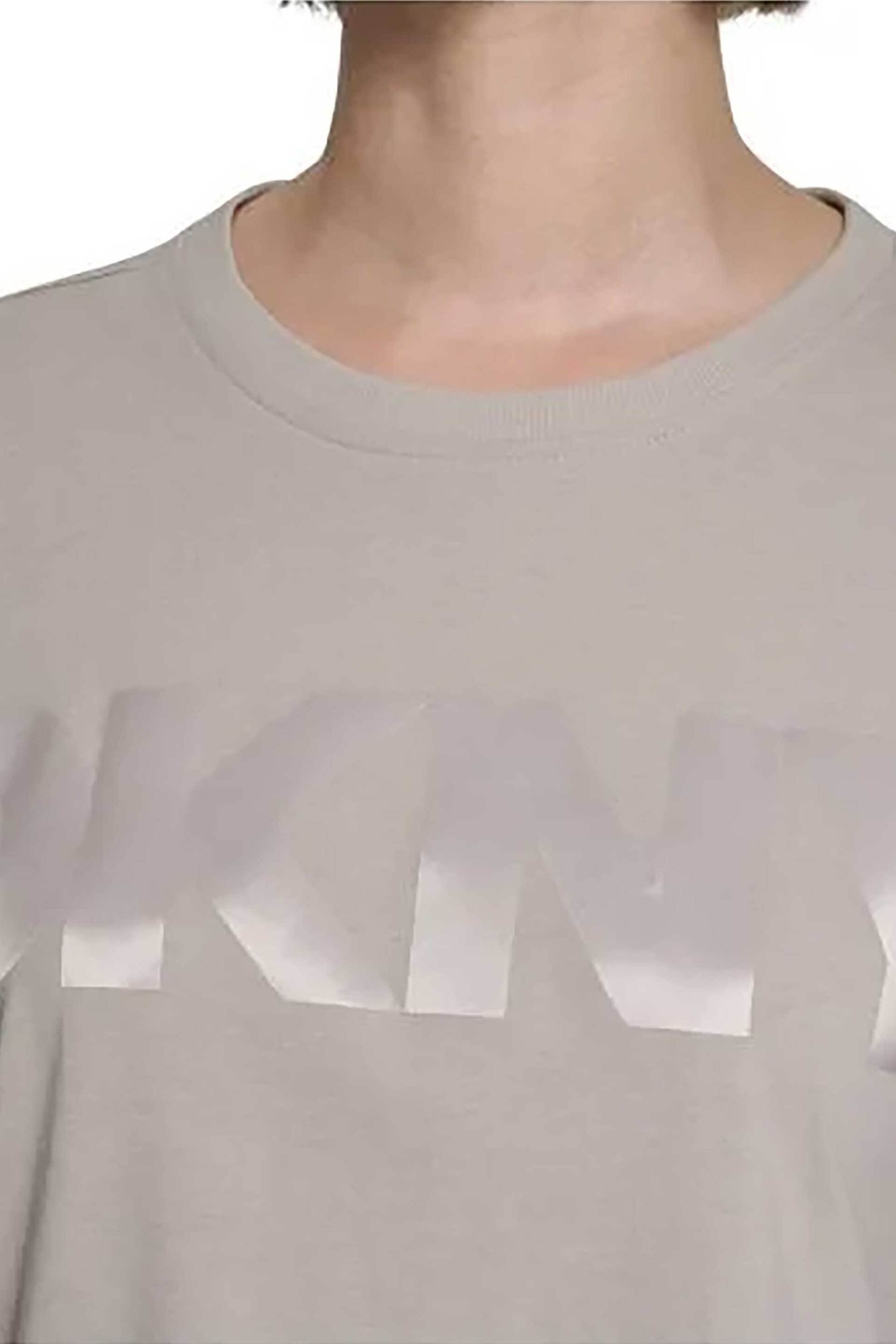 DKNY DKNY γυναικείο T-shirt με ανάγλυφο λογότυπο - DP6T1534 Εκρού - 2
