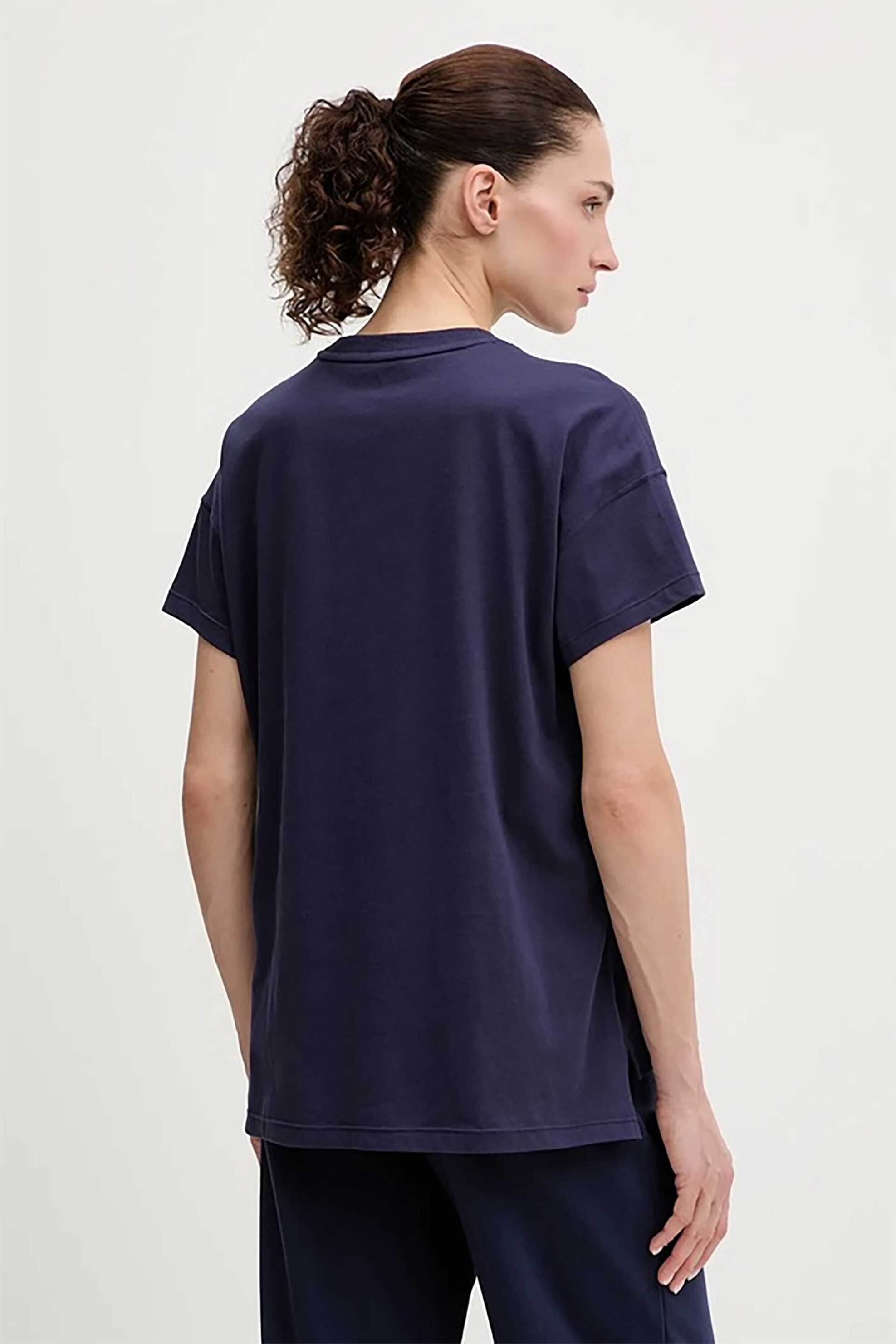 DKNY DKNY γυναικείο T-shirt με ανάγλυφο λογότυπο - DP6T1534 Σκούρο Μπλε - 3
