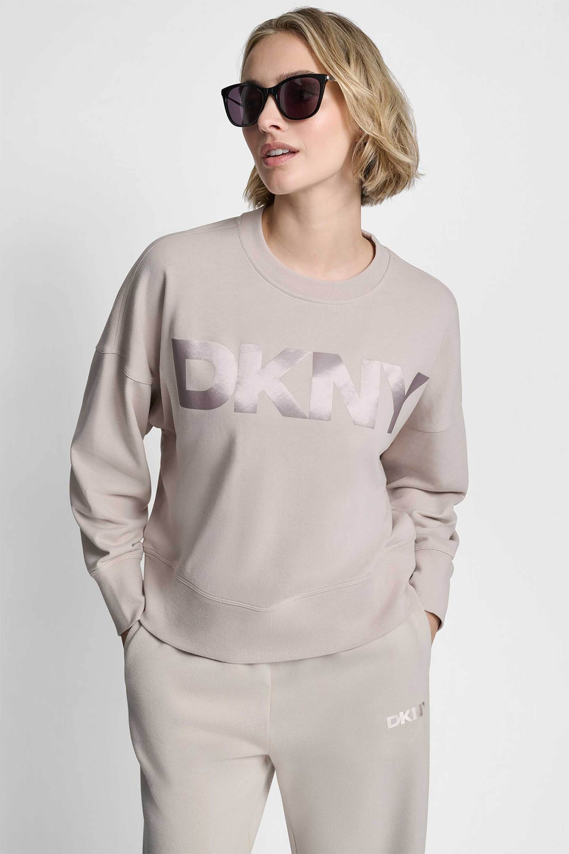 Γυναικεία φούτερ & hoodies dkny σε εκρου