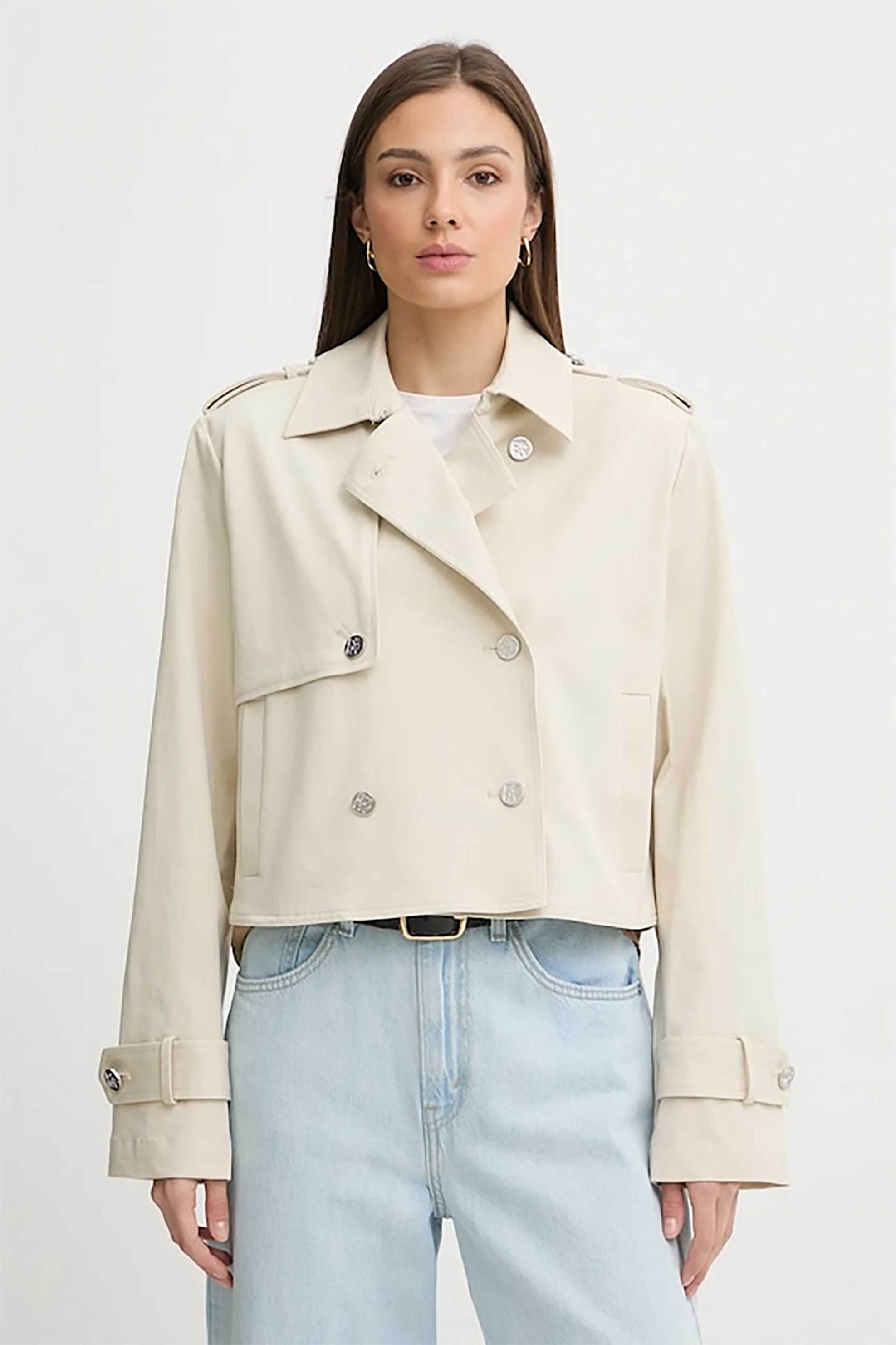 DKNY DKNY γυναικείο κοντό καπαρτινάκι - P5KJTD40 Μπεζ