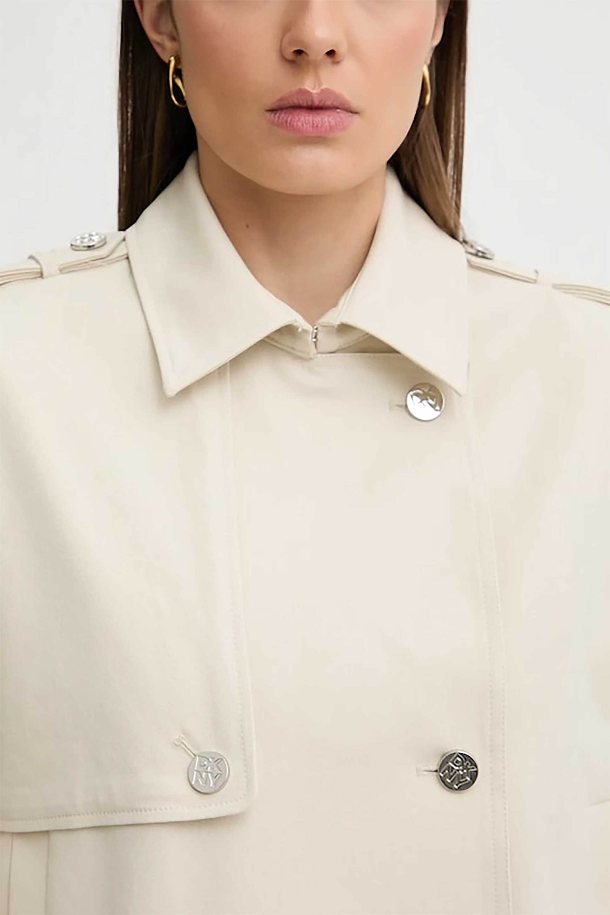 DKNY γυναικείο κοντό καπαρτινάκι - P5KJTD40 Μπεζ φωτογραφία