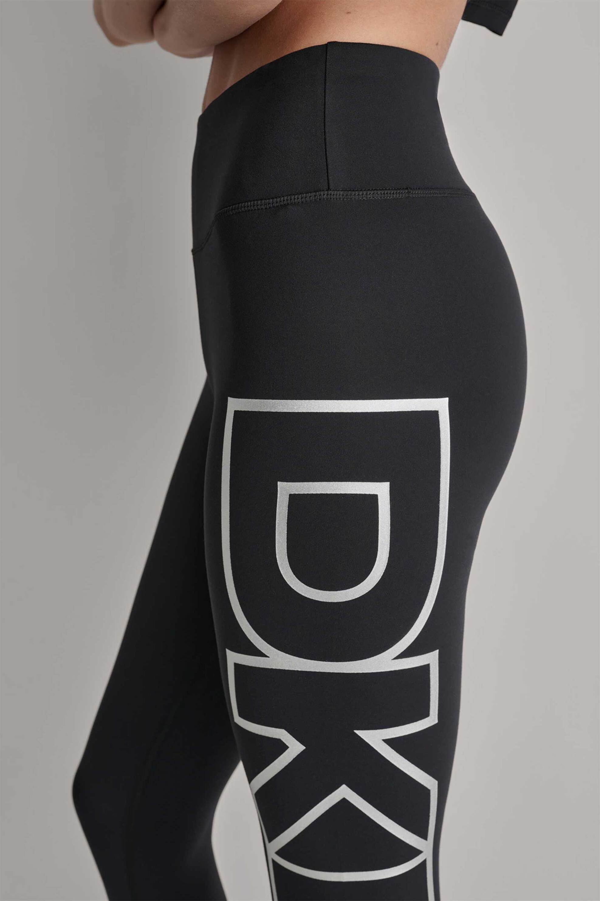 DKNY γυναικείο κολάν με logo print - DP4P3453 Μαύρο φωτογραφία
