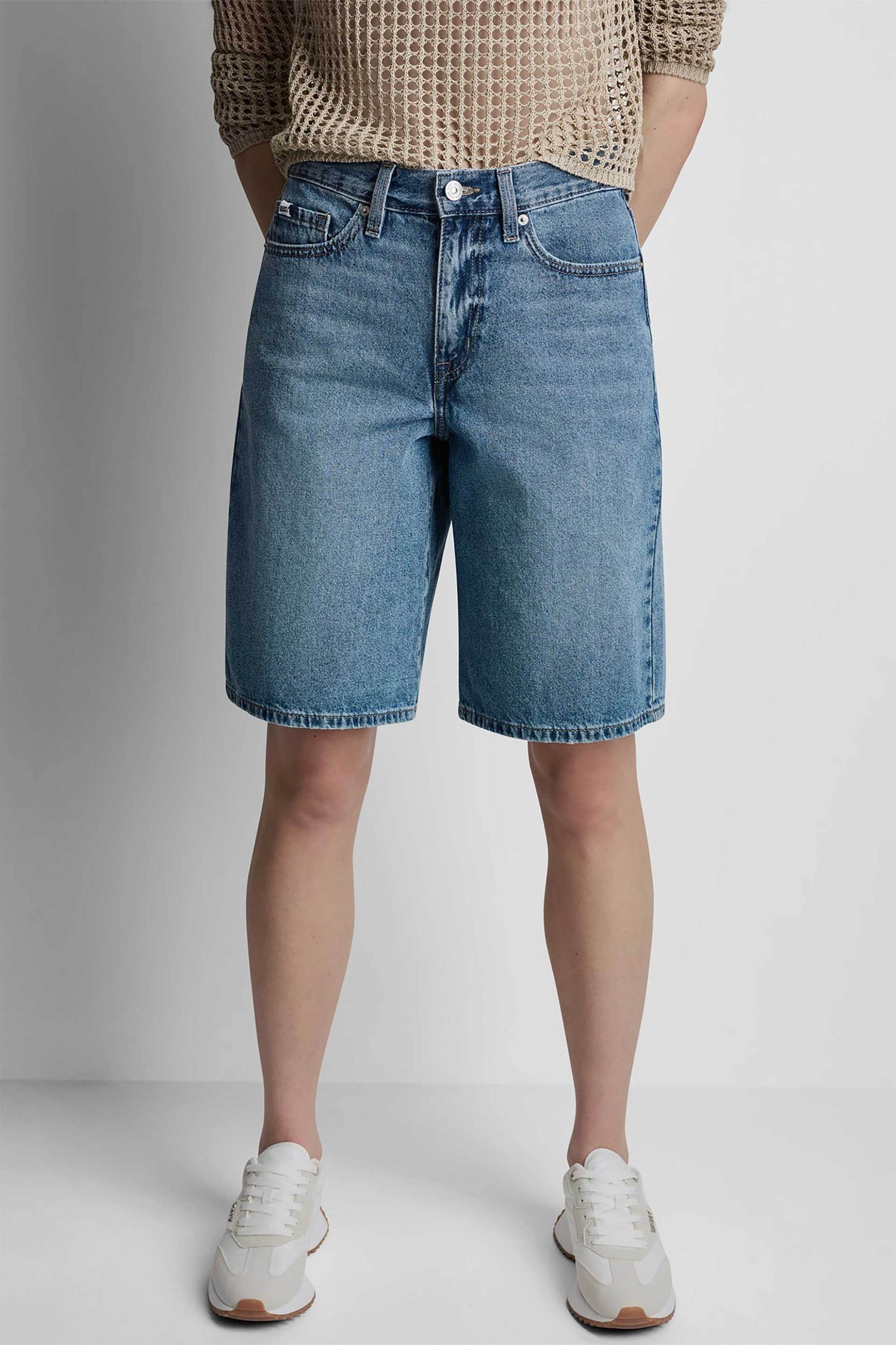 DKNY DKNY γυναικεία denim βερμούδα Relaxed Fit - DJ5S8053 Denim Blue - 2