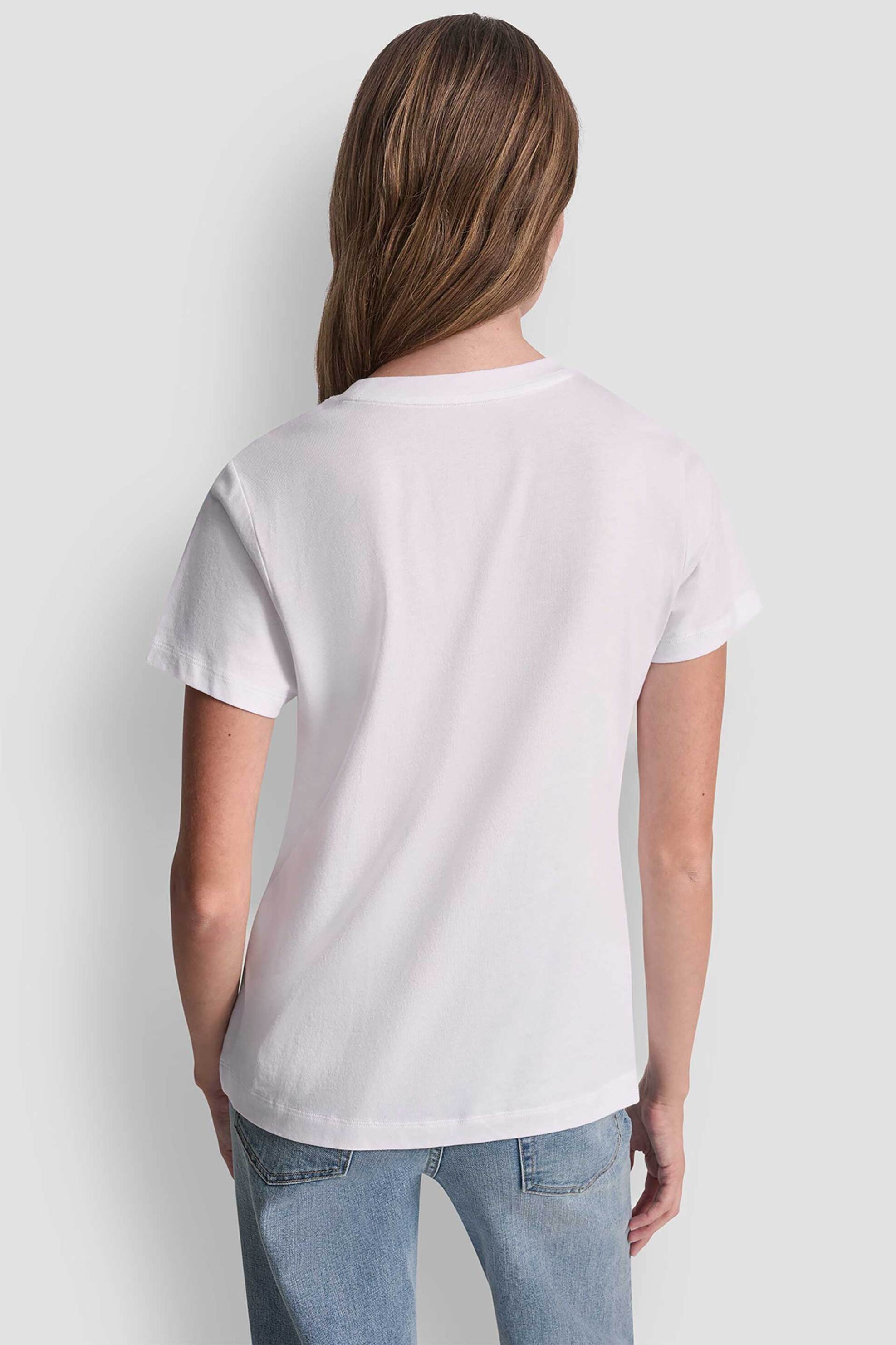 Dkny Γυναικείο T-Shirt Grafiti Tee - Dj6T1750 Λευκό