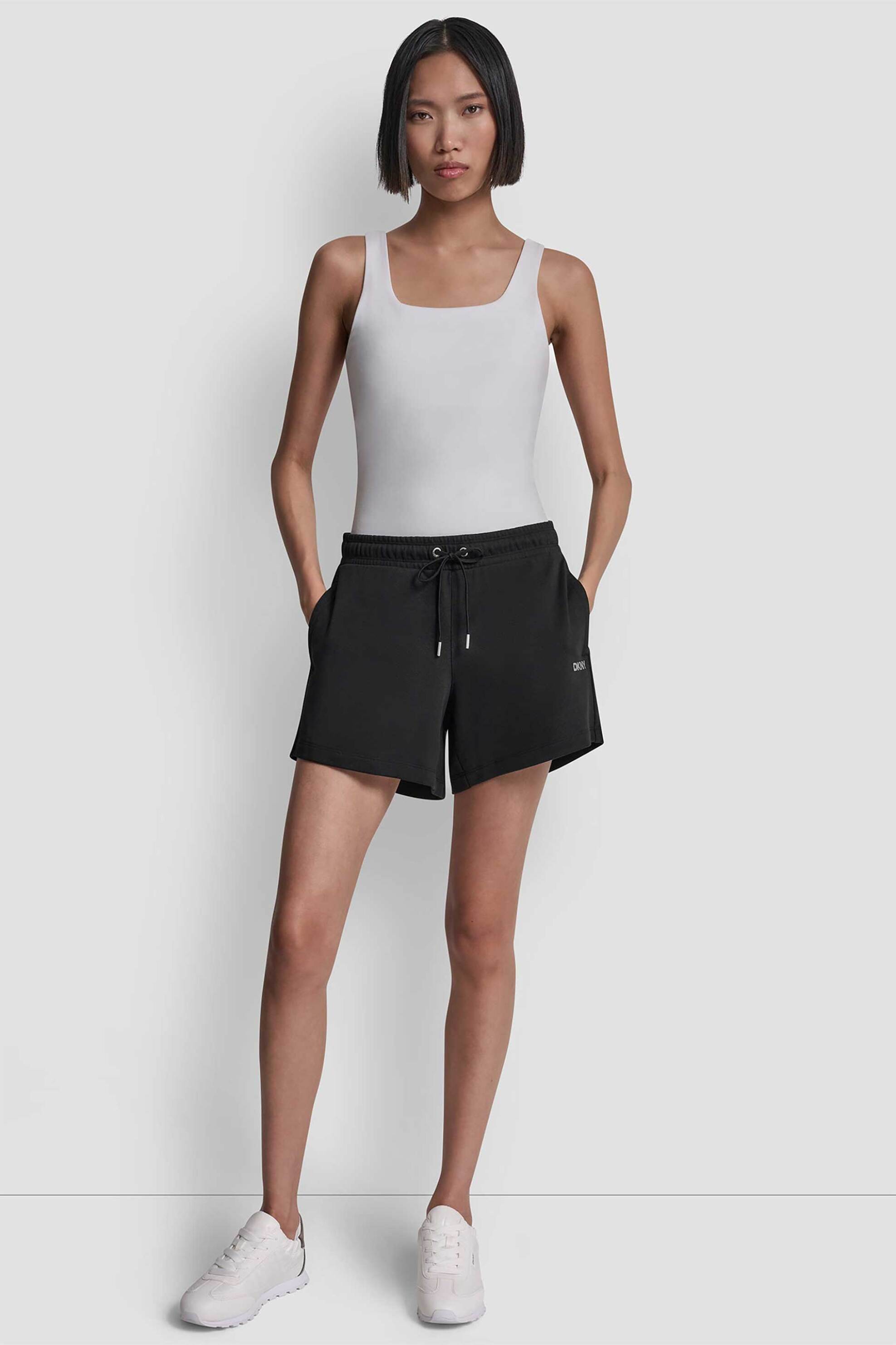 DKNY γυναικείο σορτς με logo - DP6S5292 Μαύρο