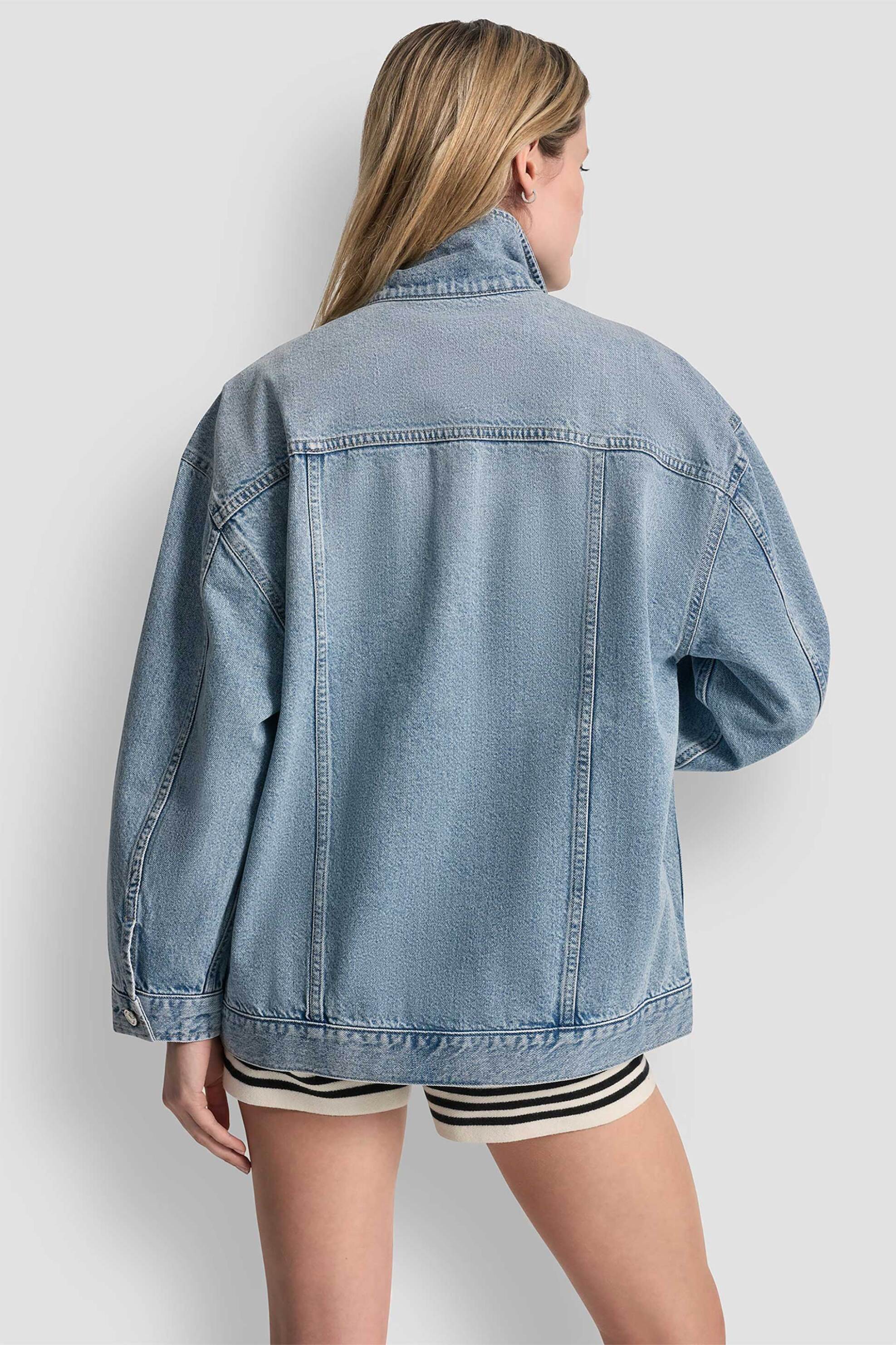 Dkny Γυναικείο Denim Jacket Oversized - Dj5J6201 Blue