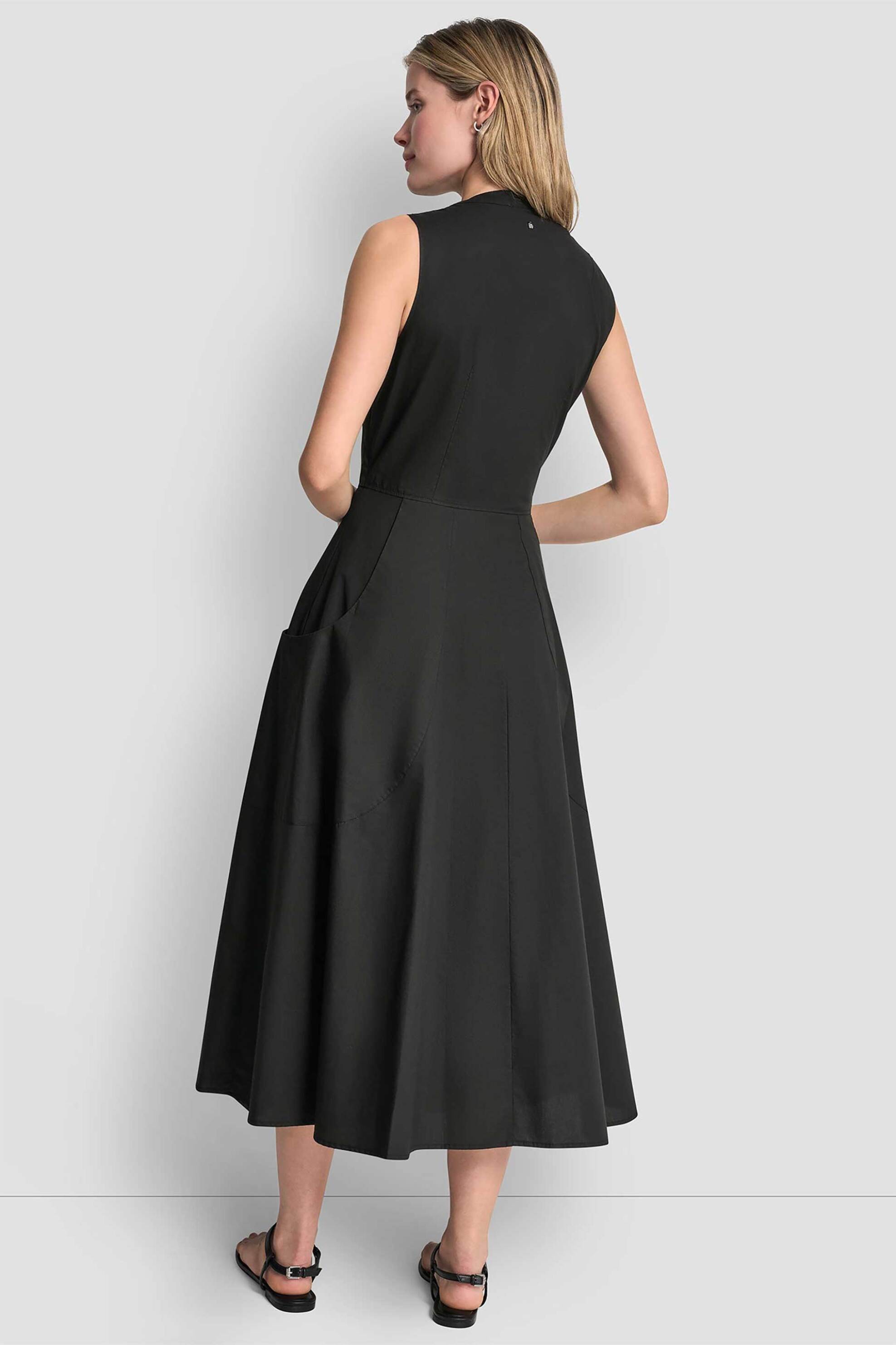 Dkny Γυναικείο Φόρεμα Αμάνικο - Dj6D9193 Μαύρο