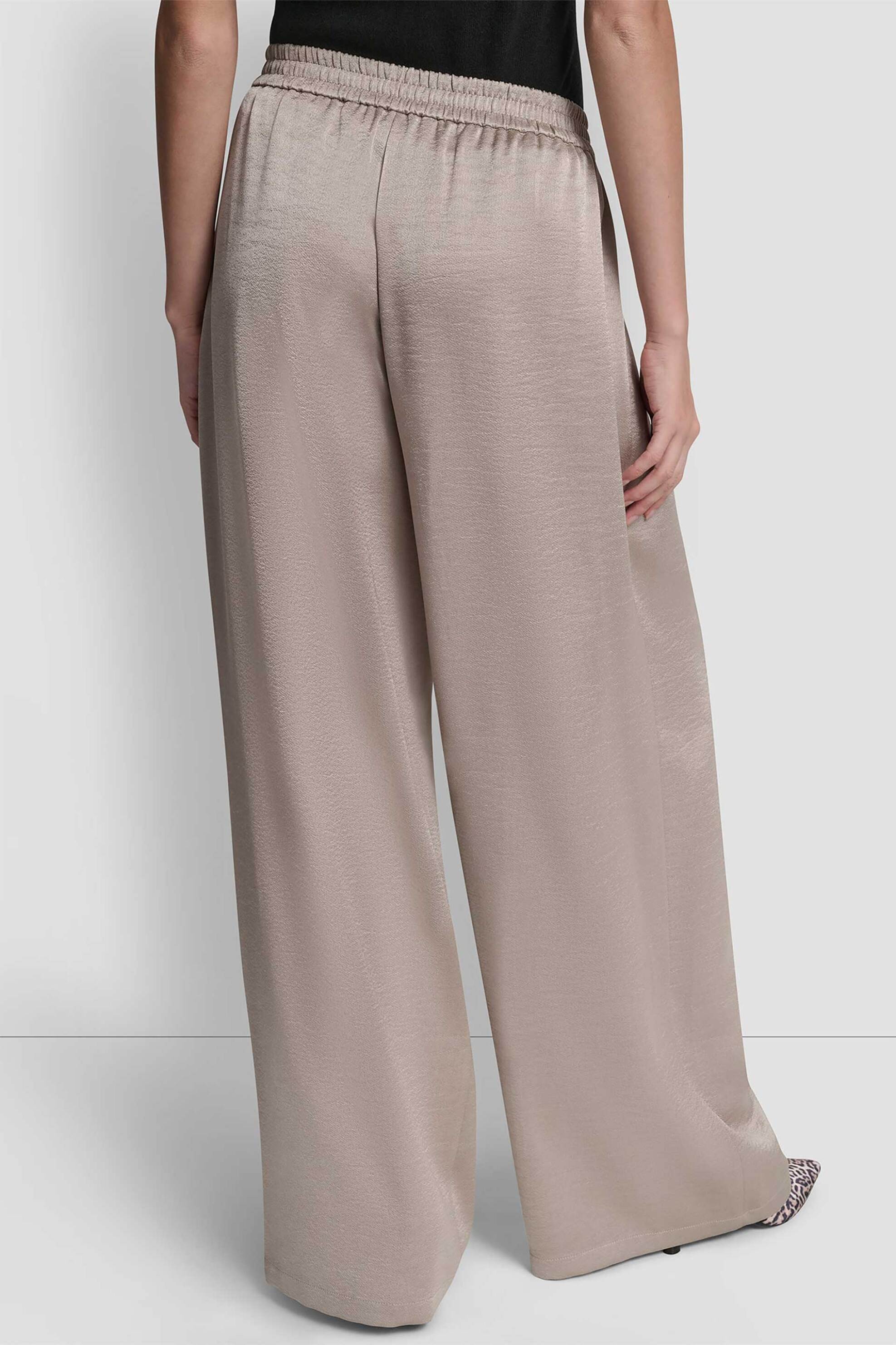 Dkny Γυναικείo Παντελόνι με Πιέτες - P6Ak7E57 Μπεζ
