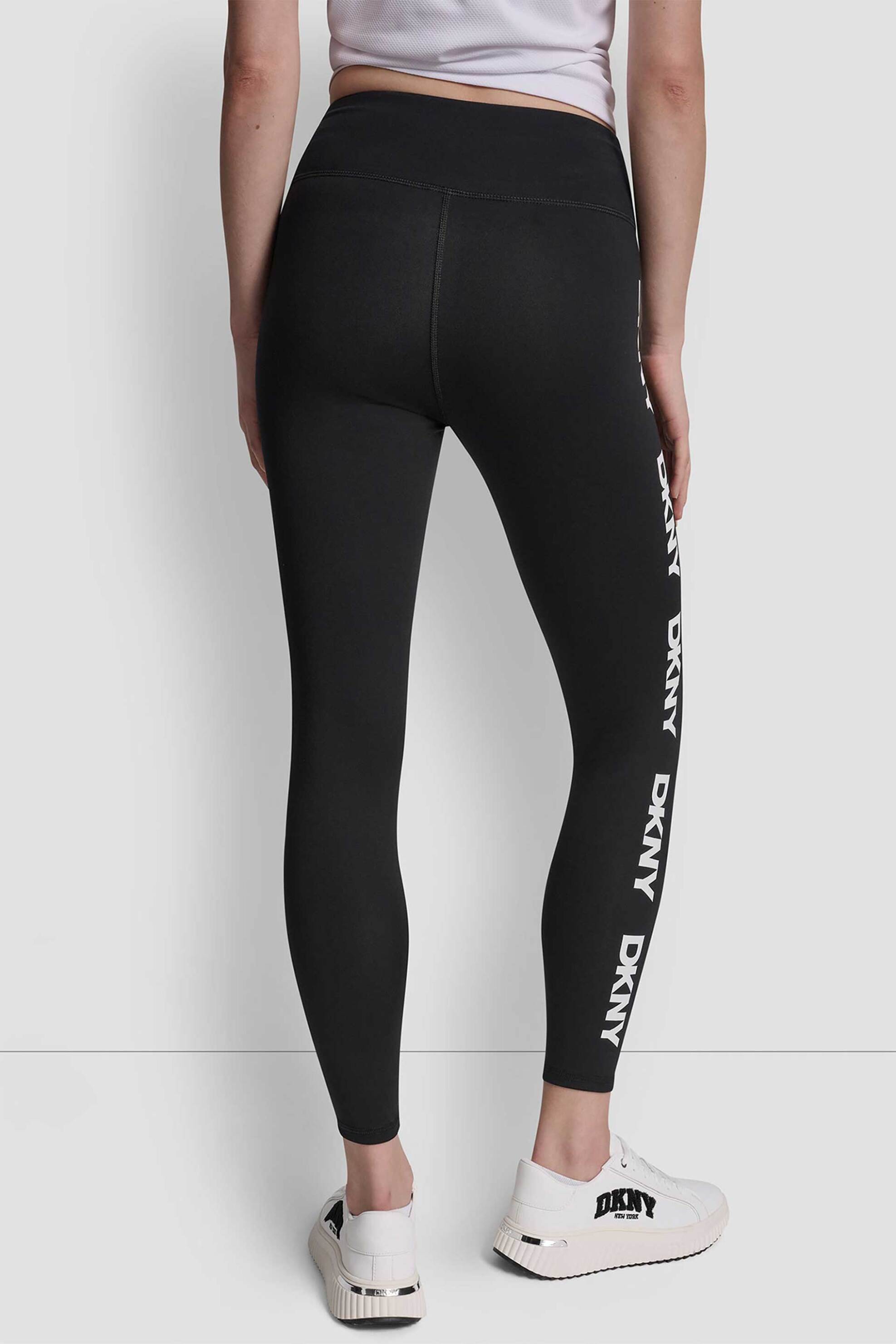 Dkny Γυναικείο Κολάν με Λογότυπο Στο Πλάι - Dp6P3813 Μαύρο