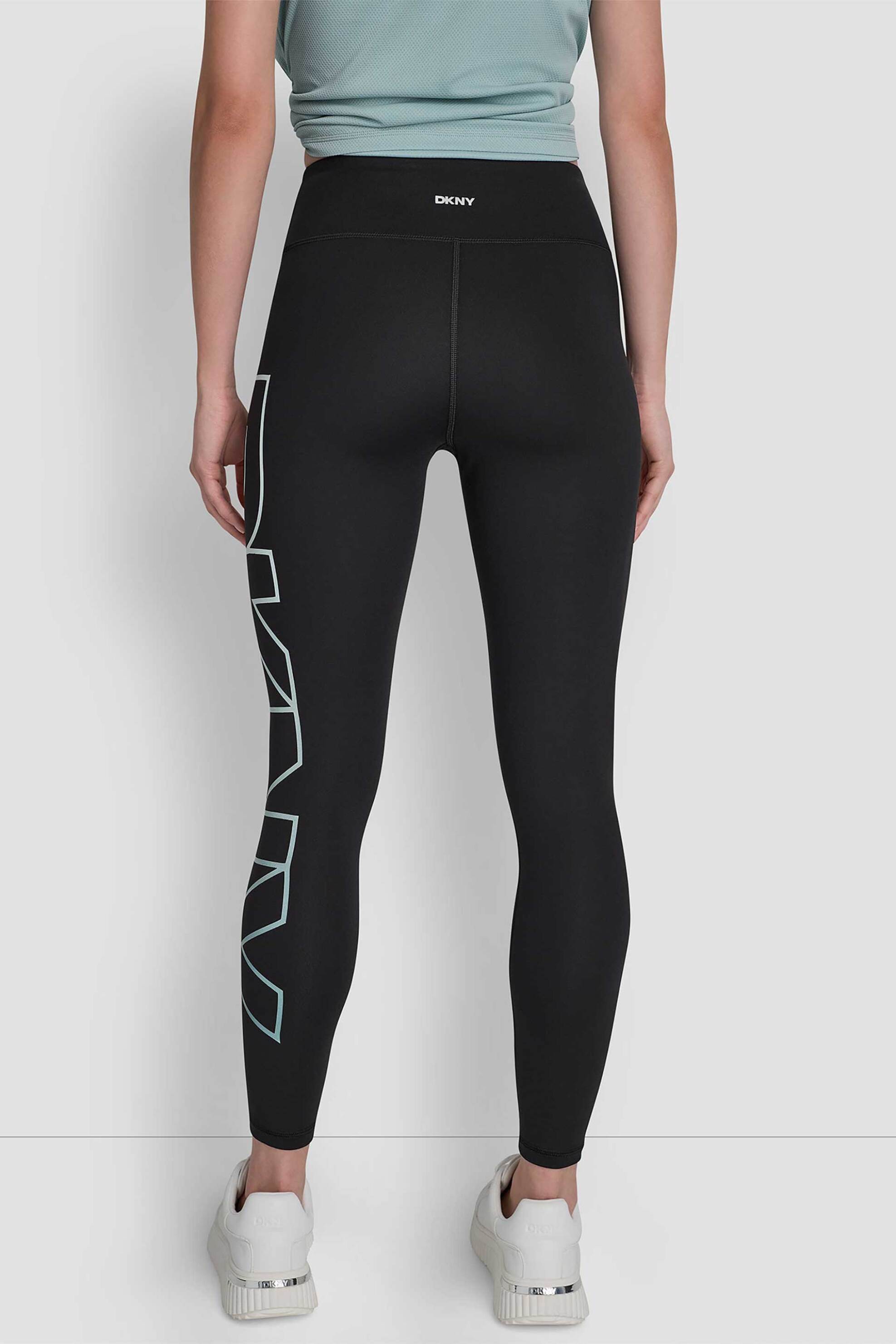 Dkny Γυναικείο Κολάν με Logo Print - Dp6P3605 Μαύρο