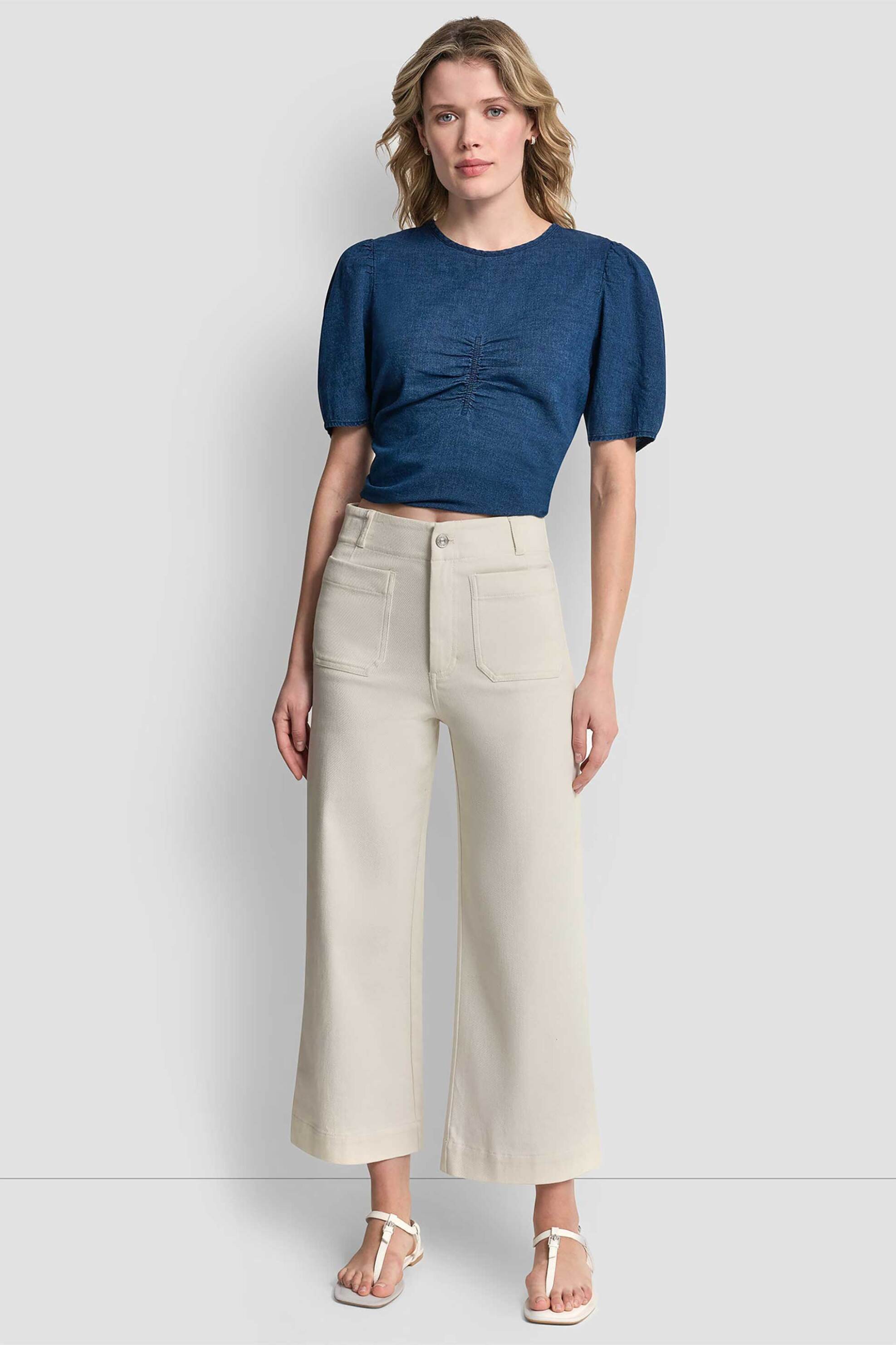 DKNY γυναικείο denim παντελόνι - DJ6P3123 Εκρού