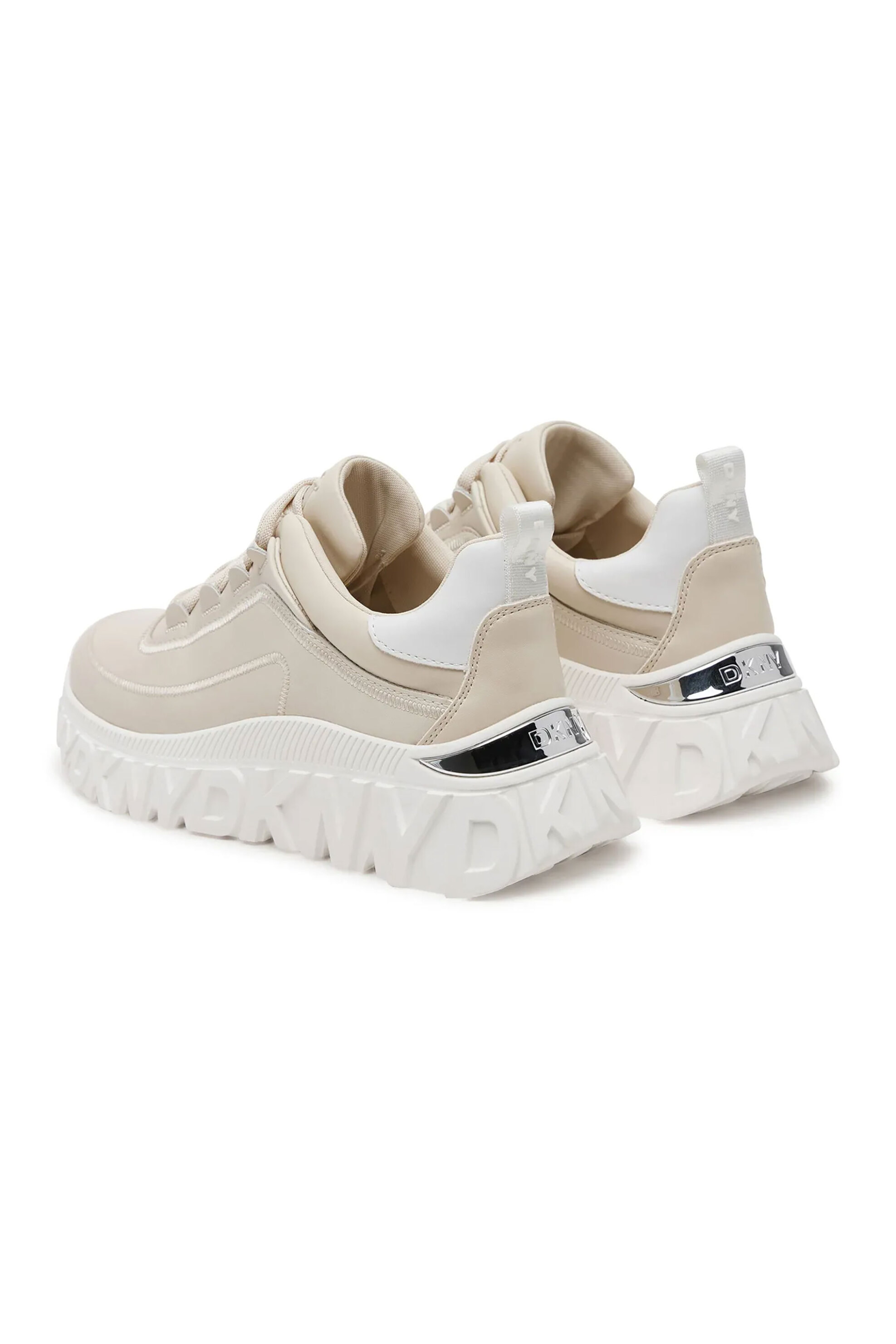 DKNY DKNY γυναικεία sneakers με λογότυπο στη σόλα "Lacombe" - K1522639 Μπεζ - 3