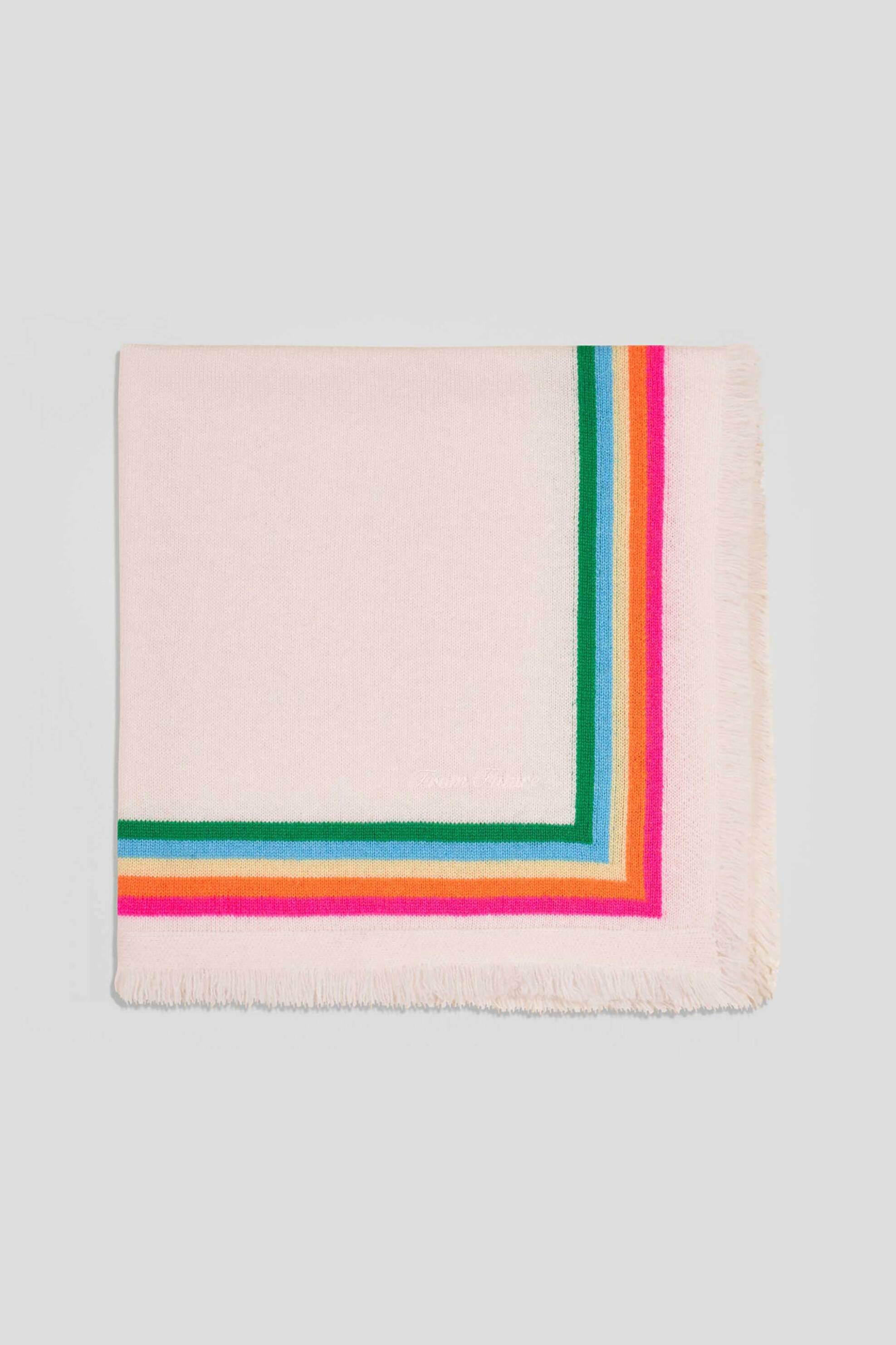 From Future γυναικείο φουλάρι από κασμίρι με ριγέ σχέδιο - PERMAFO02785W Εκρού φωτογραφία