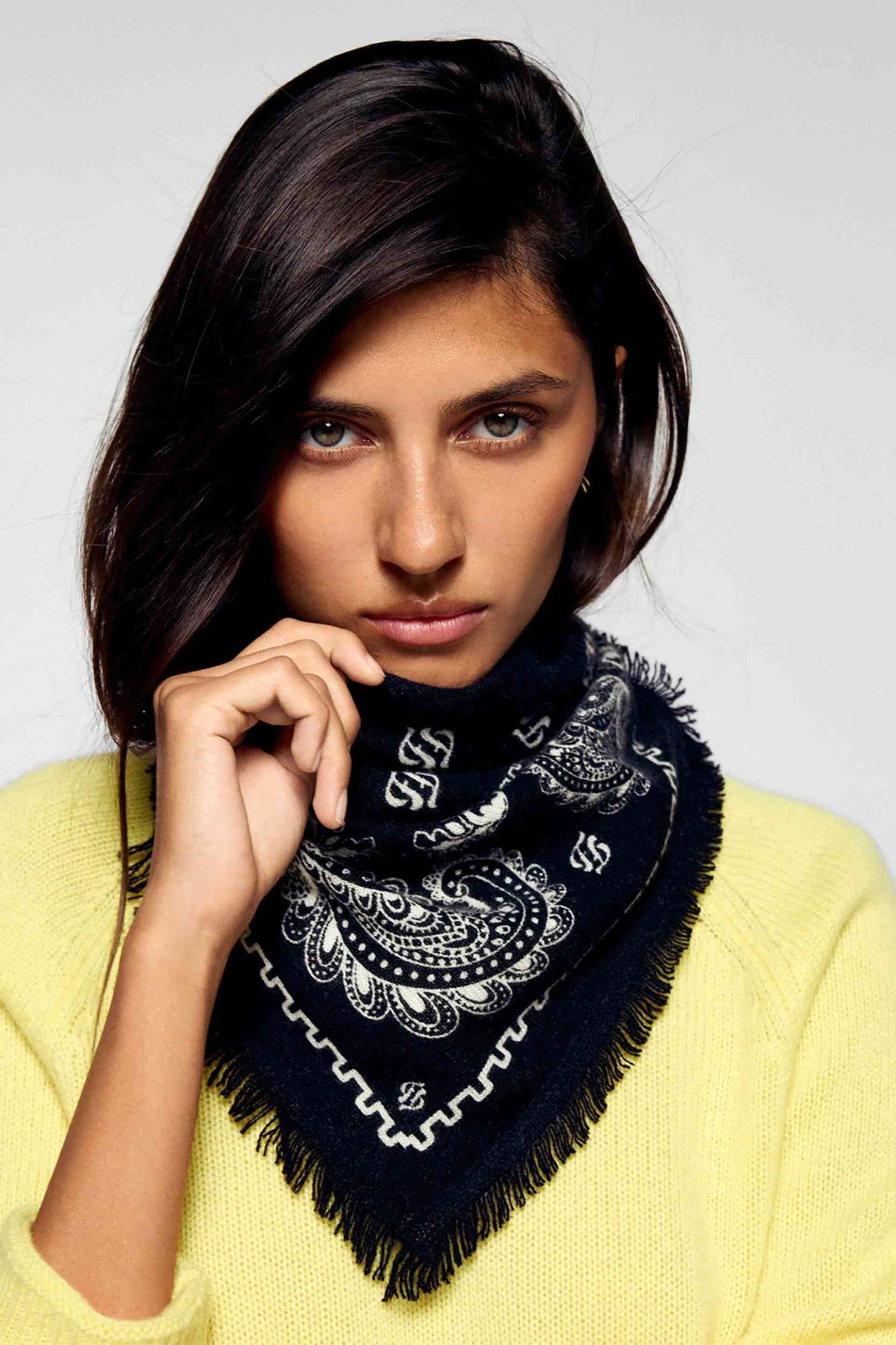 From Future unisex φουλάρι bandana από κασμίρι - PERMAFO03309W Μαύρο φωτογραφία