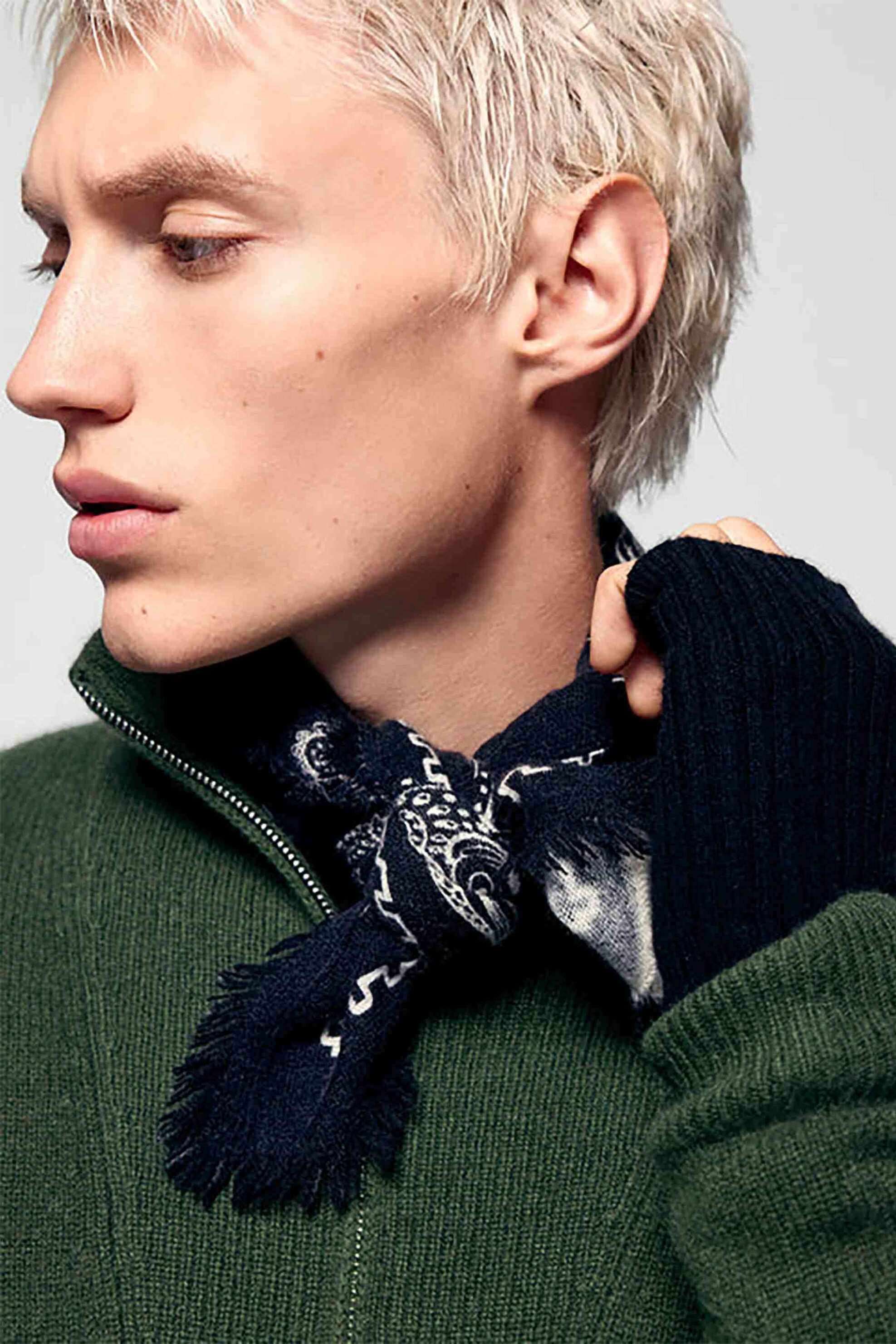 From Future unisex φουλάρι bandana από κασμίρι - PERMAFO03309W Μαύρο φωτογραφία