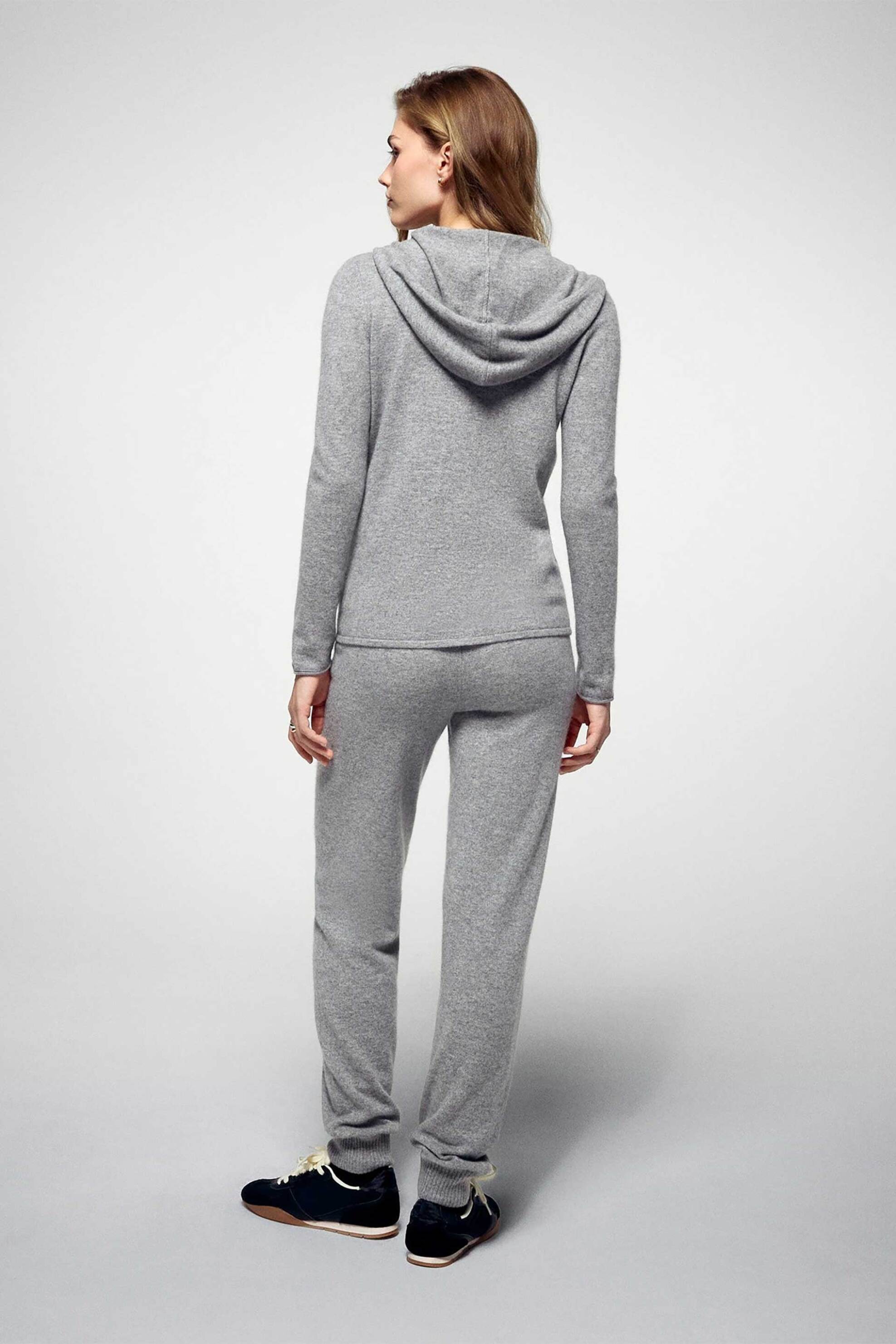 From Future γυναικεία ζακέτα από κασμίρι με κουκούλα Regular Fit - PERMWPH00007W Γκρι φωτογραφία