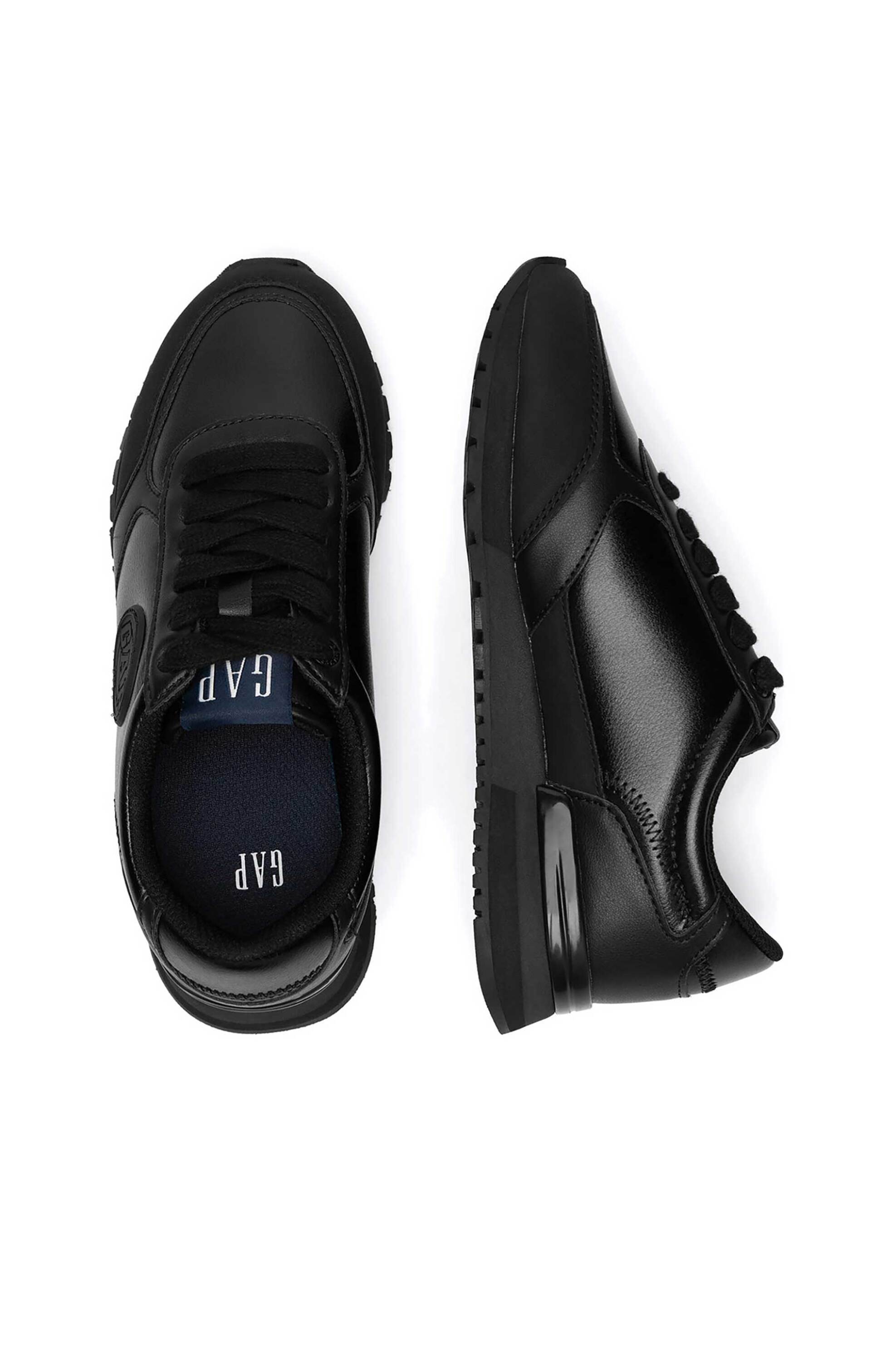 Gap γυναικεία sneakers μονόχρωμα με ανάγλυφο λογότυπο ''New York'' - GP506013BW-BK00 Μαύρο φωτογραφία