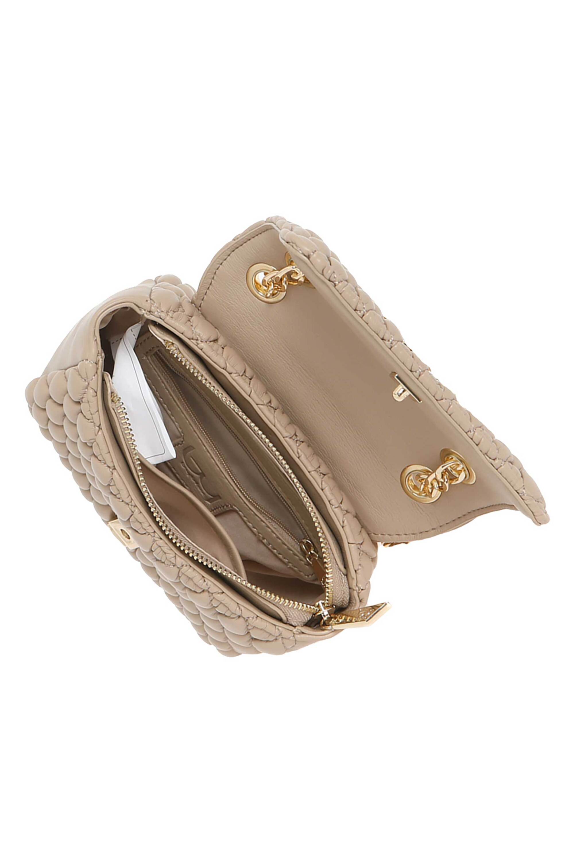 By Byblos γυναικεία τσάντα crossbody "Pitti Small" - BYBS70A03 Μπεζ φωτογραφία