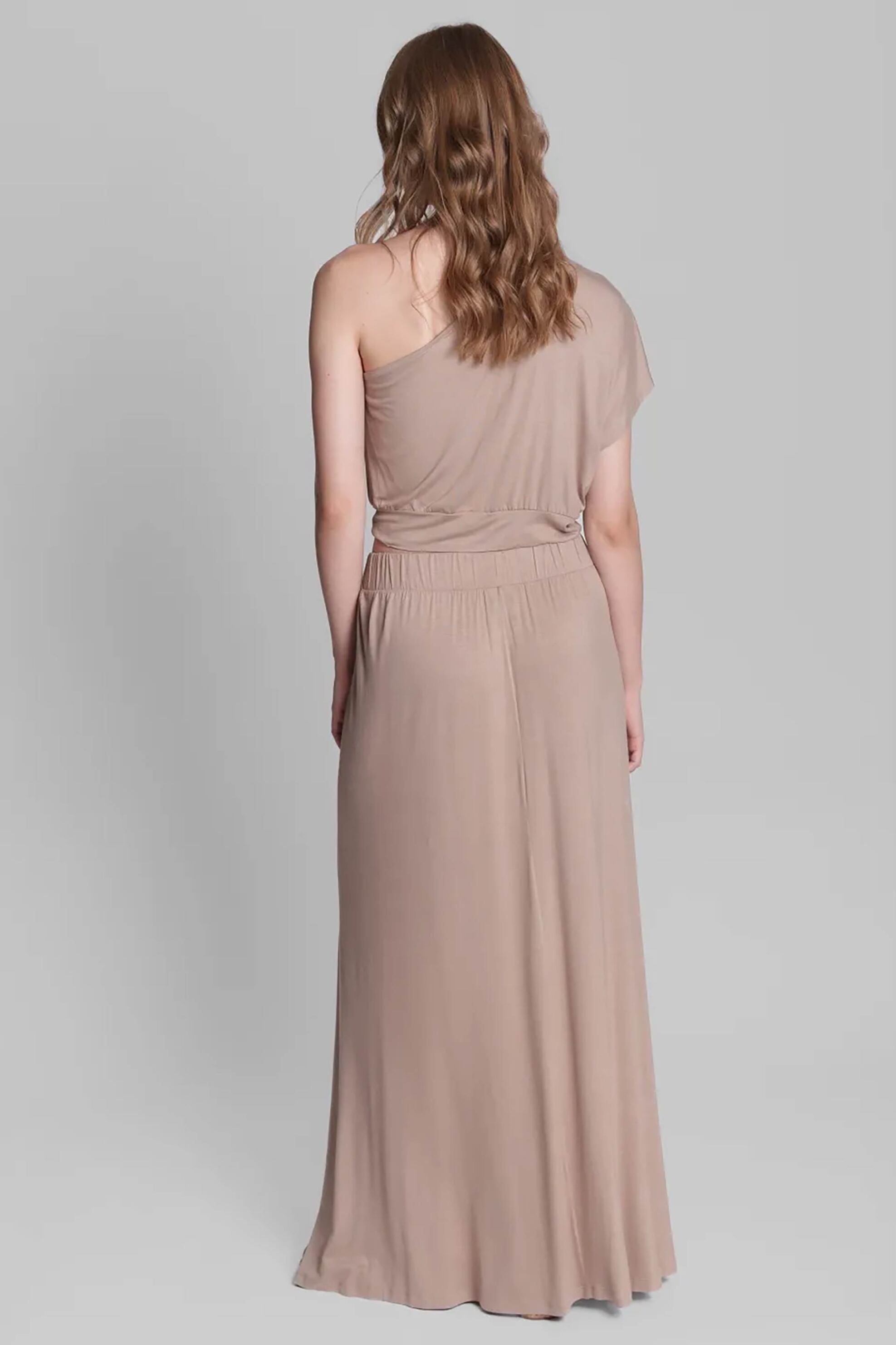 Collectiva Noir γυναικεία maxi φούστα "Orela" - CN140C04BMB Μπεζ φωτογραφία