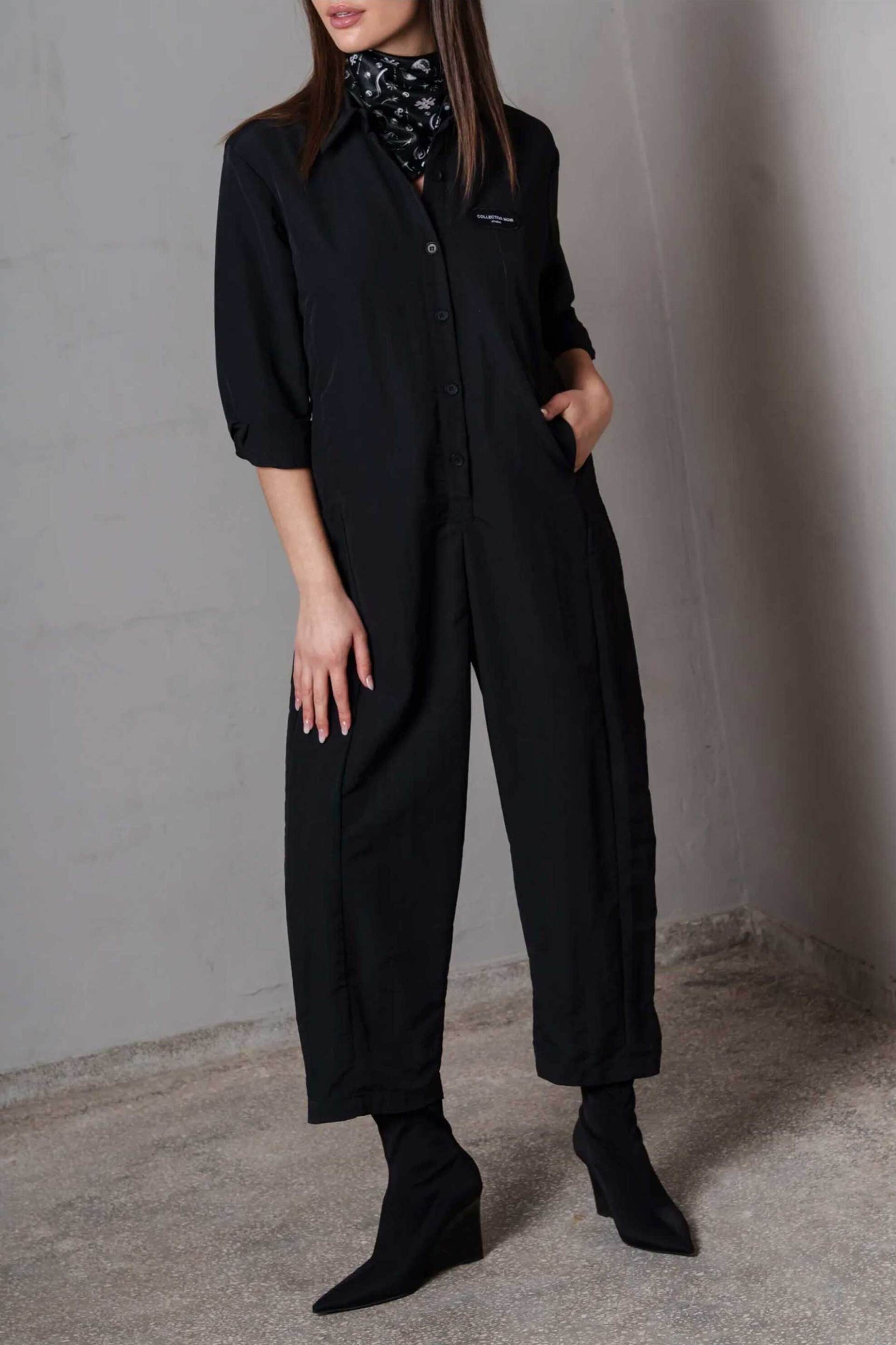 Collectiva Noir γυναικεία oλόσωμη φόρμα "Kaia" - CN141J02RPS Μαύρο φωτογραφία