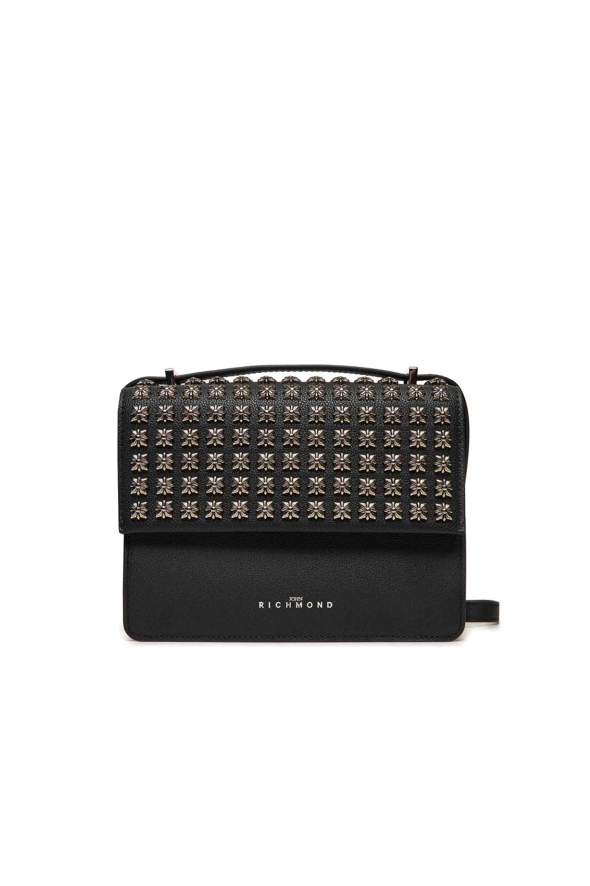 John Richmond γυναικεία δερμάτινη τσάντα crossbody με ανάγλυφα μεταλλικά σχέδια "Kieci" | ONE SIZE