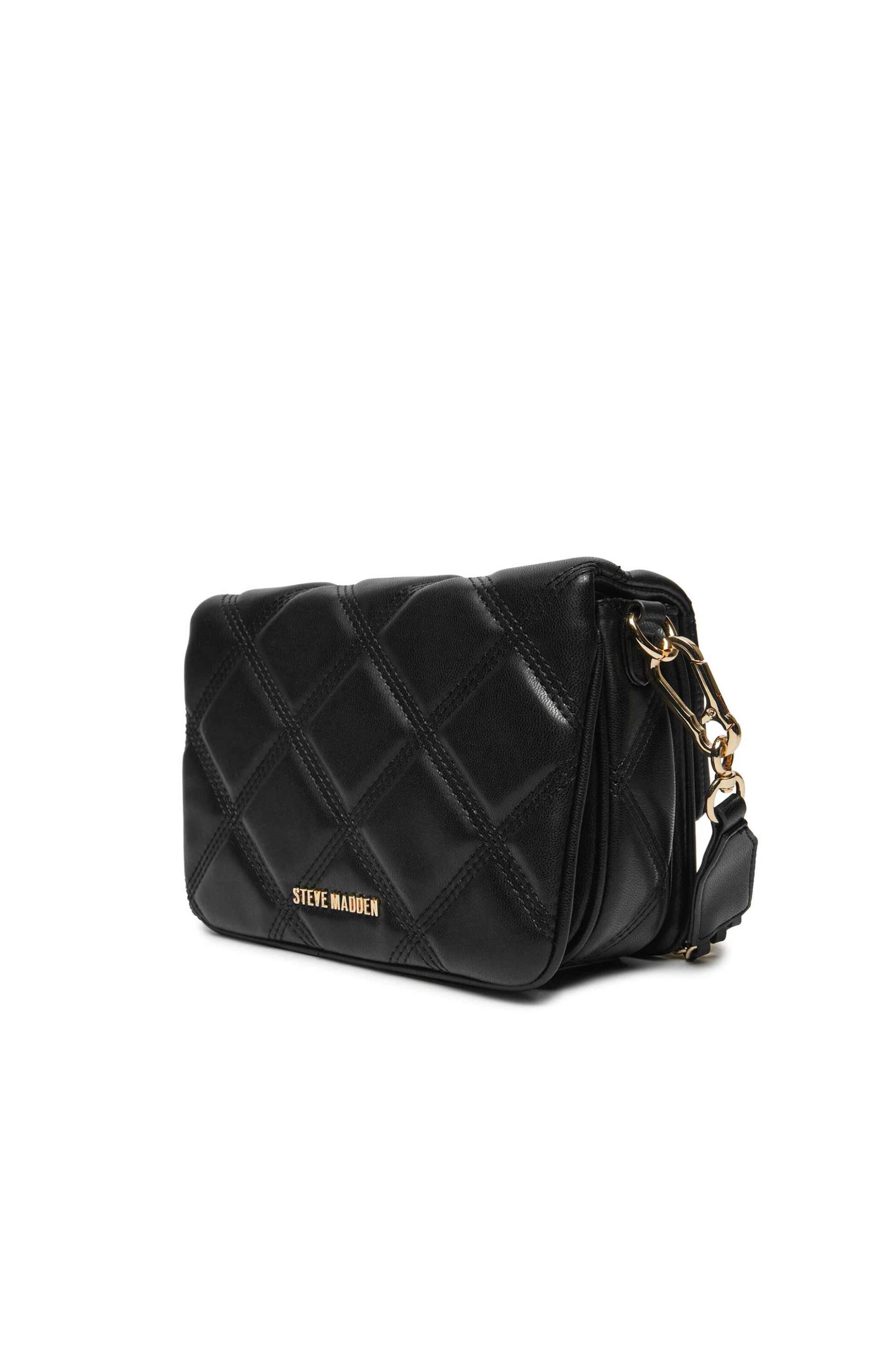 John Richmond γυναικεία τσάντα ώμου καπιτονέ με αλυσίδα "Tania" - RWA24078BO Μαύρο φωτογραφία