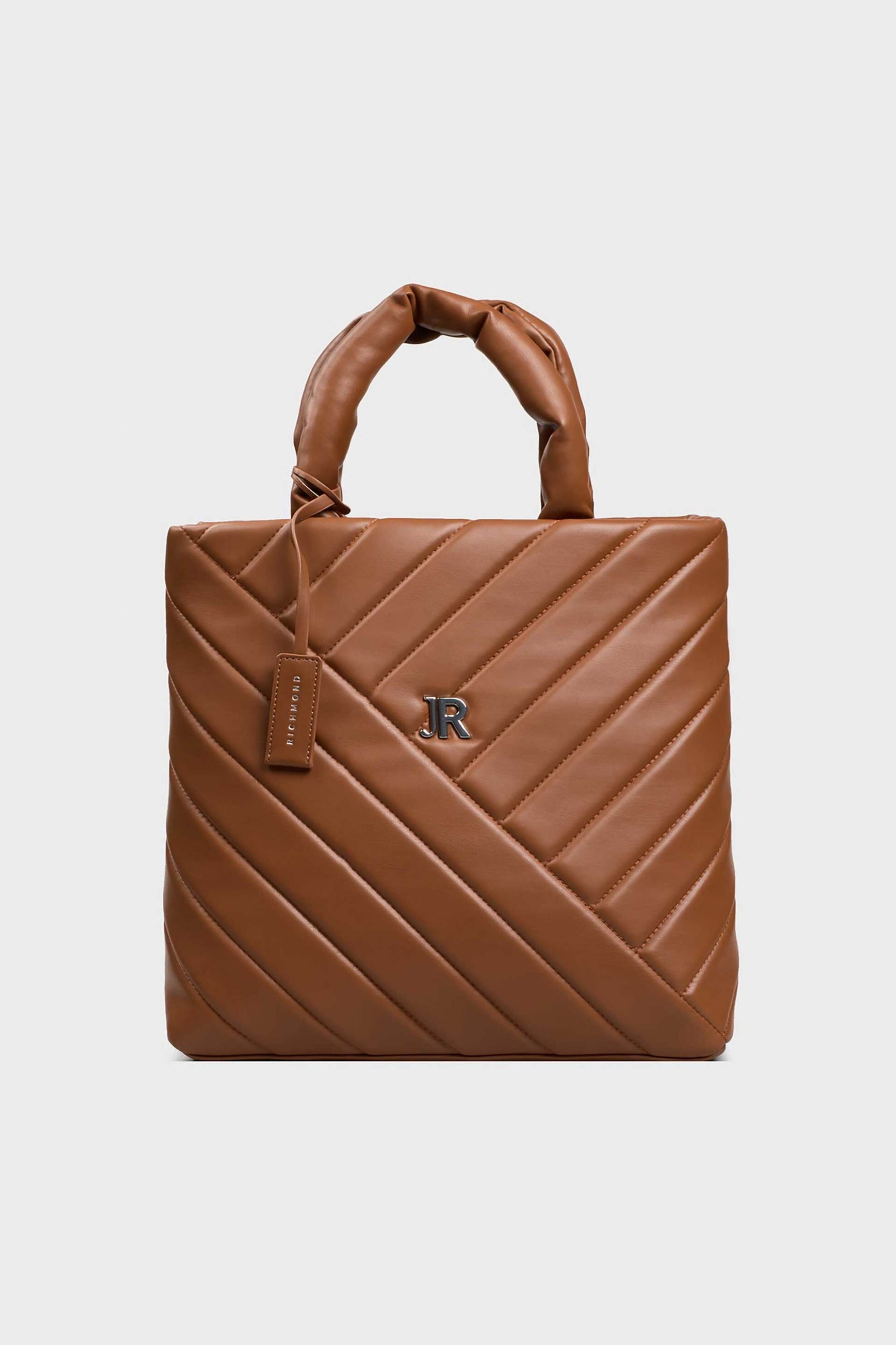 John Richmond γυναικεία τσάντα ώμου με καπιτονέ σχέδιο και μεταλλικό logo "Serei"