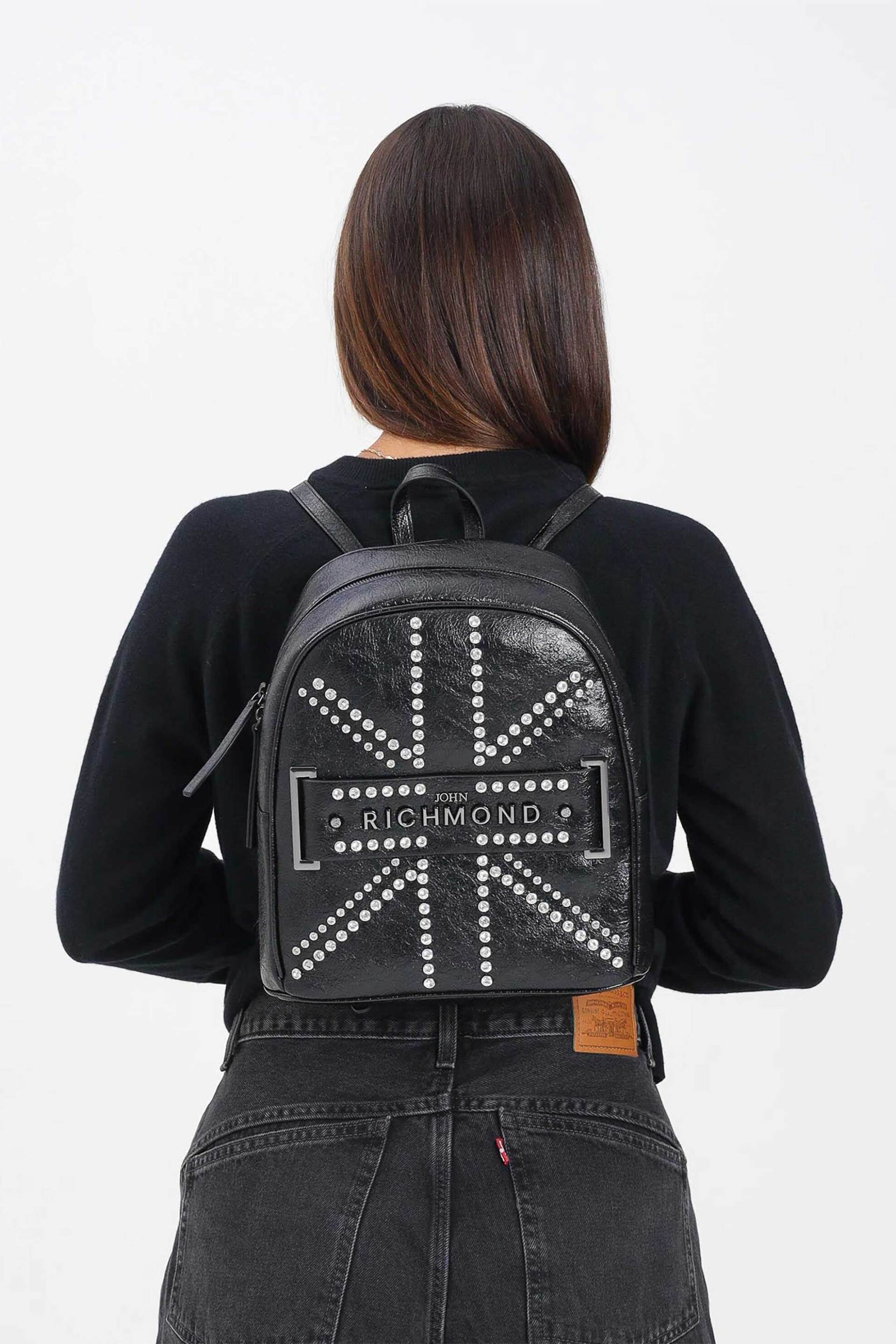 John Richmond γυναικείο backpack "Mojam" - RWA25231ZA Μαύρο φωτογραφία