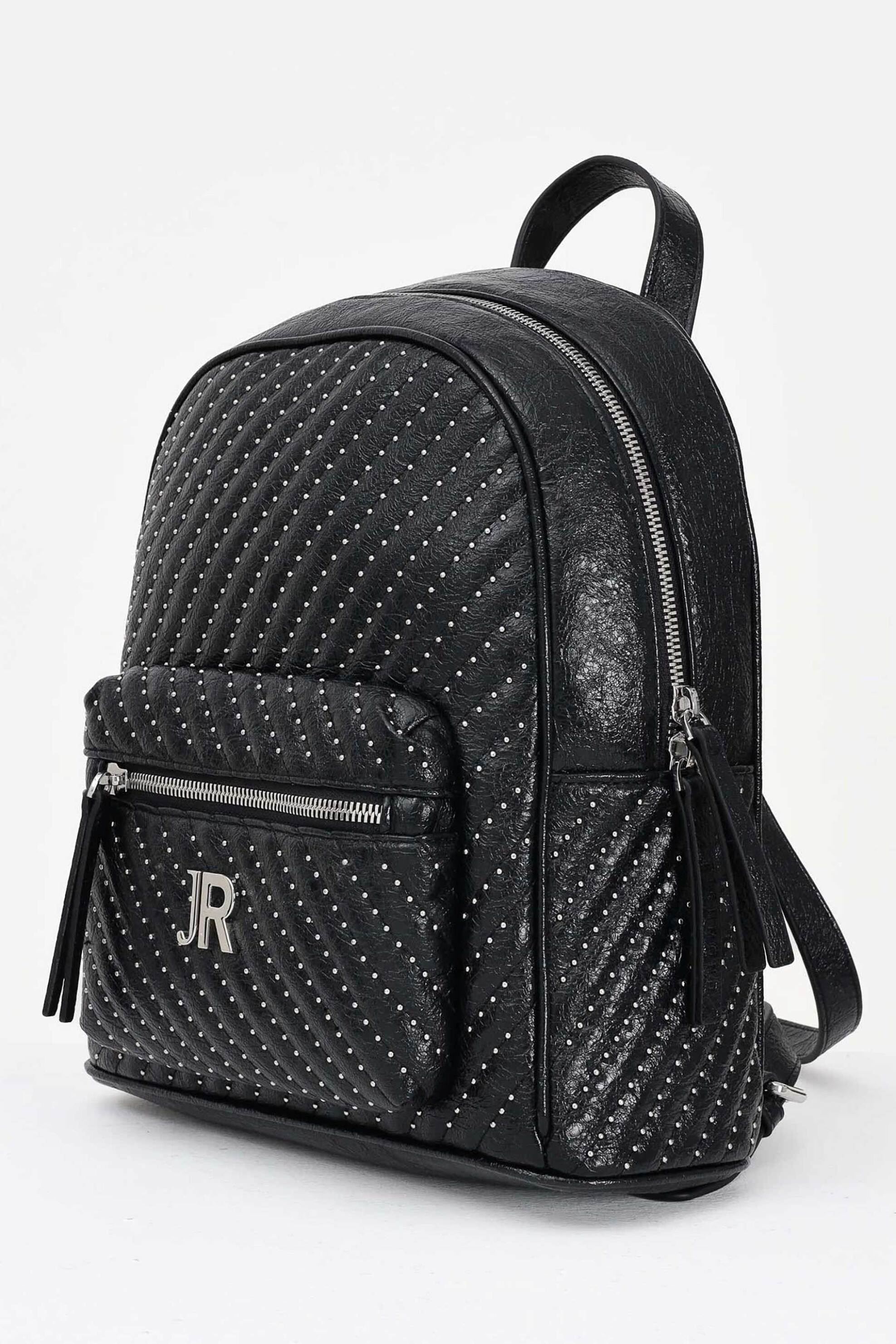John Richmond γυναικείο backpack με στρας "Mores" - RWA25238ZA Μαύρο φωτογραφία